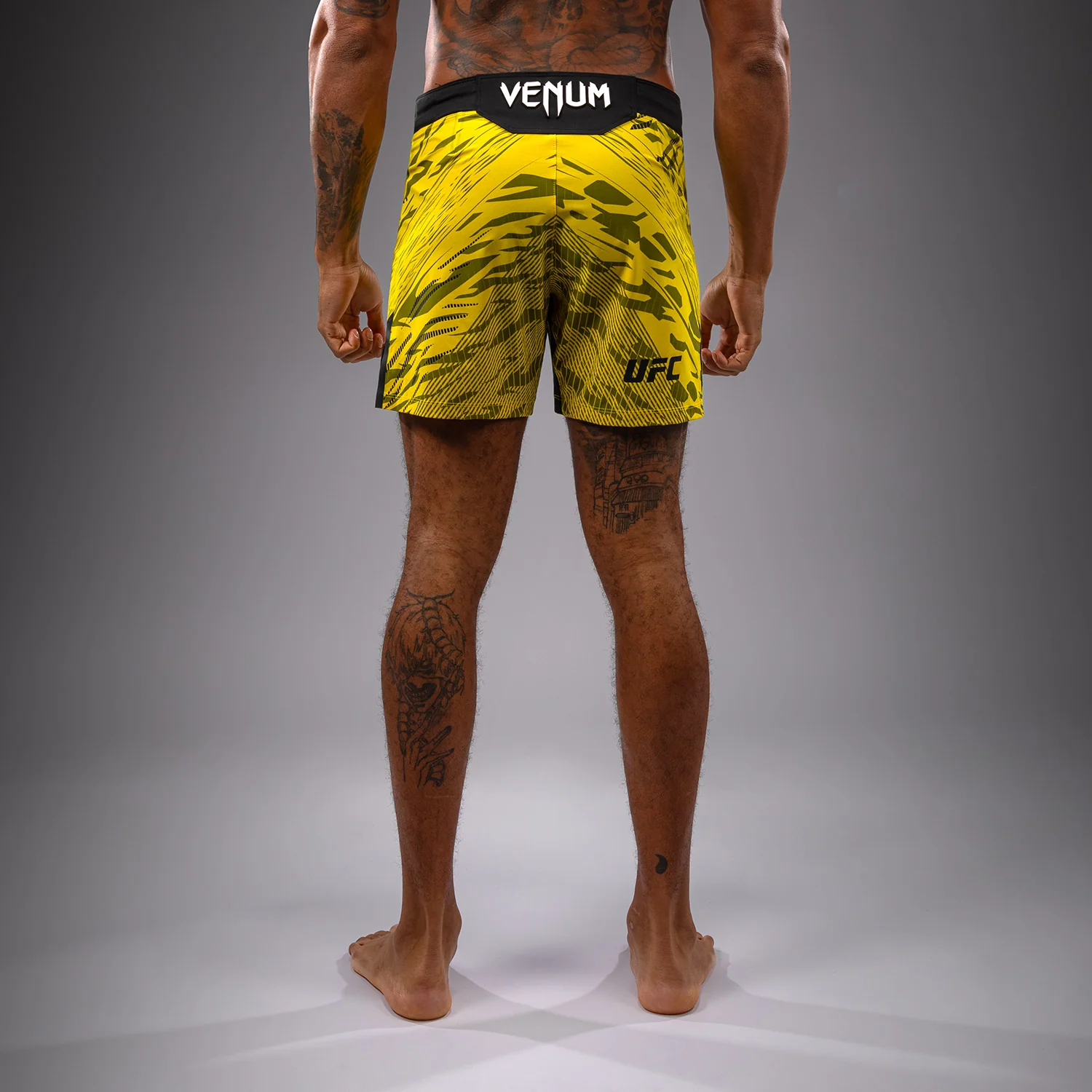 UFC Fusion by Venum Authentic Fight Night Men’s Fight Short - Short Fit - Yellow - Image 3