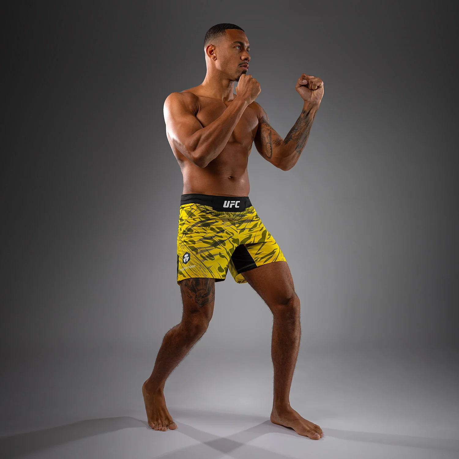 UFC Fusion by Venum Authentic Fight Night Men’s Fight Short - Short Fit - Yellow - Image 4