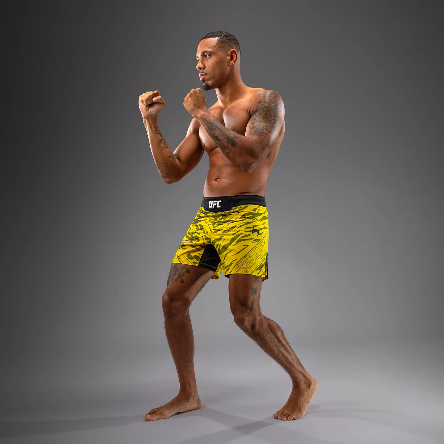 UFC Fusion by Venum Authentic Fight Night Men’s Fight Short - Short Fit - Yellow - Image 5