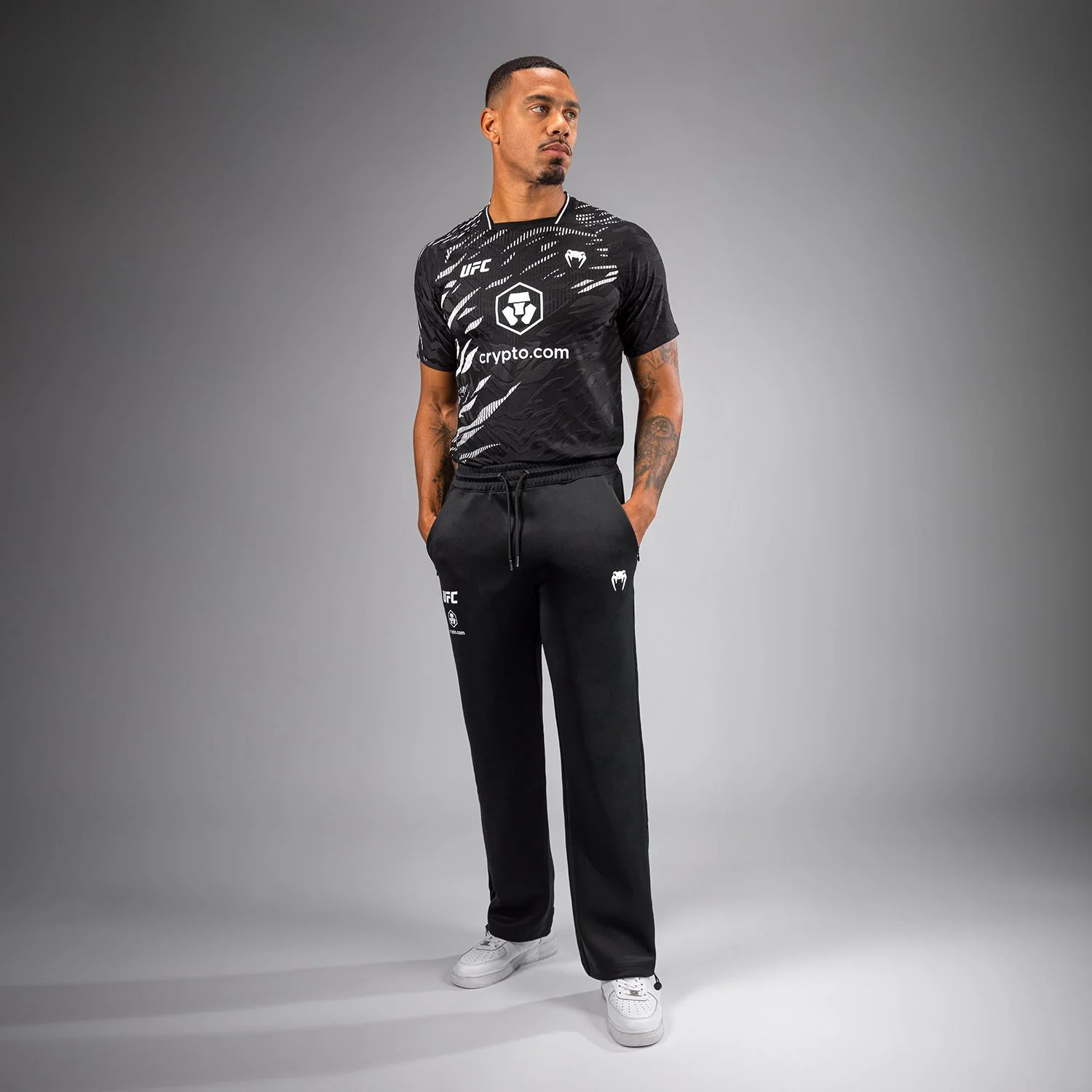 UFC Fusion by Venum Authentic Fight Night Men’s Straight Leg Walkout Pant - Black