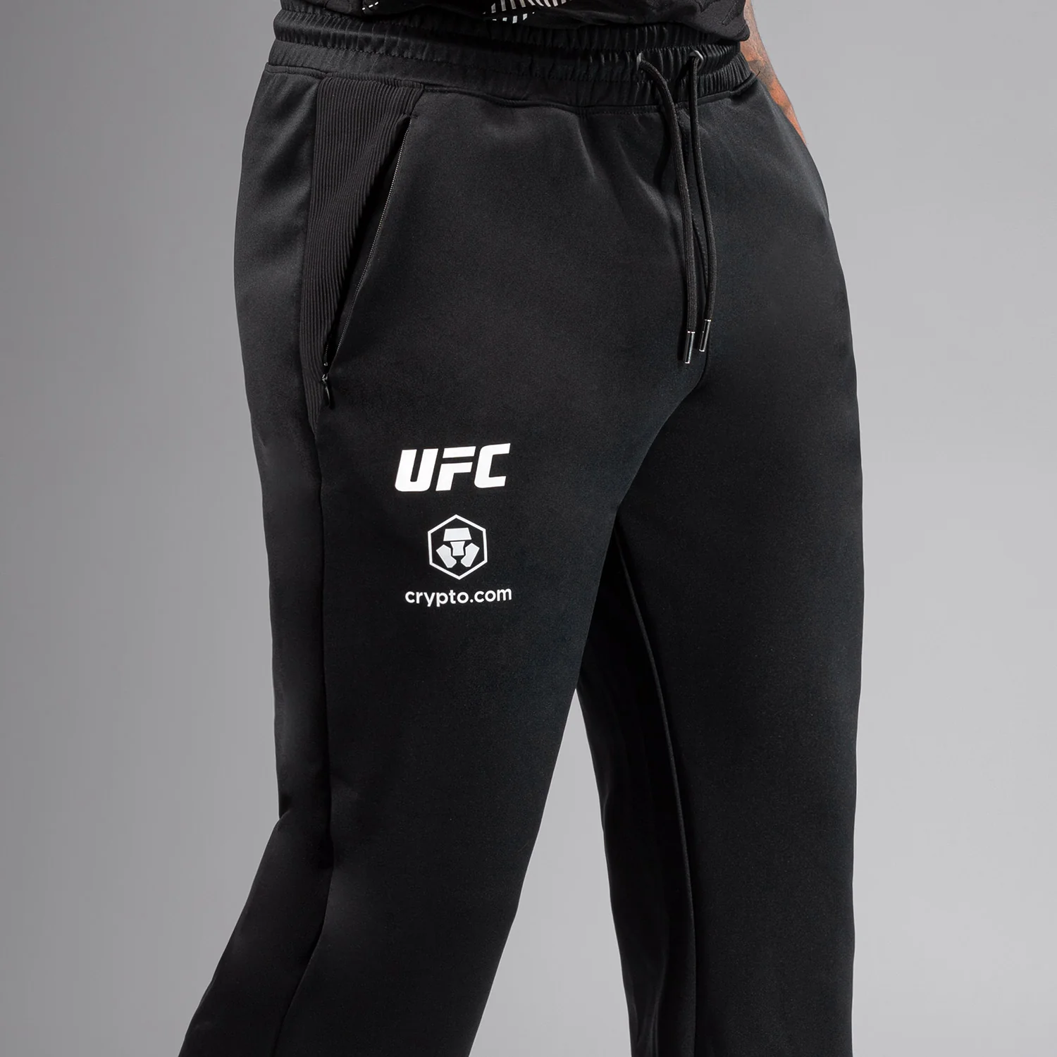 UFC Fusion by Venum Authentic Fight Night Men’s Straight Leg Walkout Pant - Black - Image 6