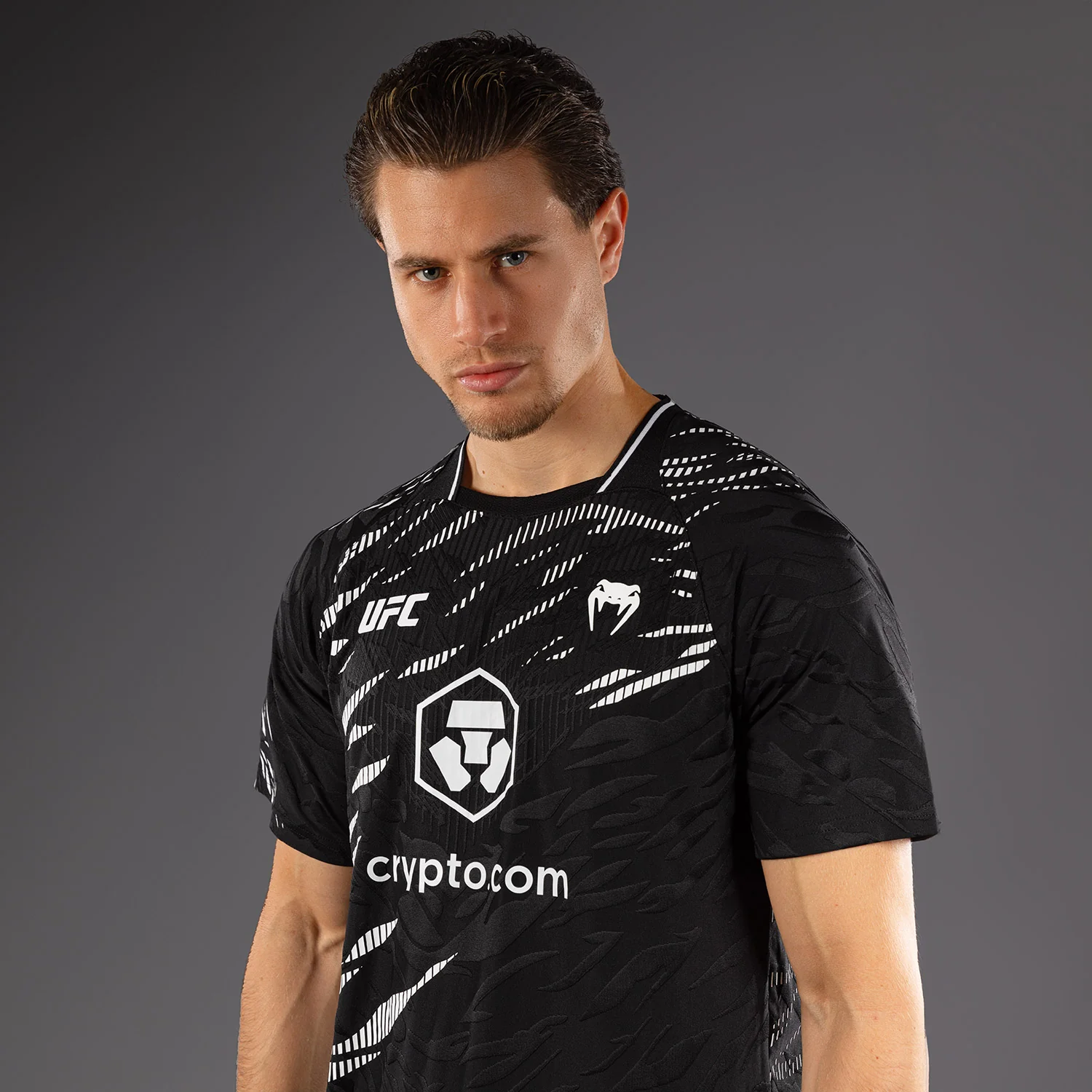 UFC Fusion by Venum Authentic Fight Night Men’s Walkout Jersey - Black - Image 2