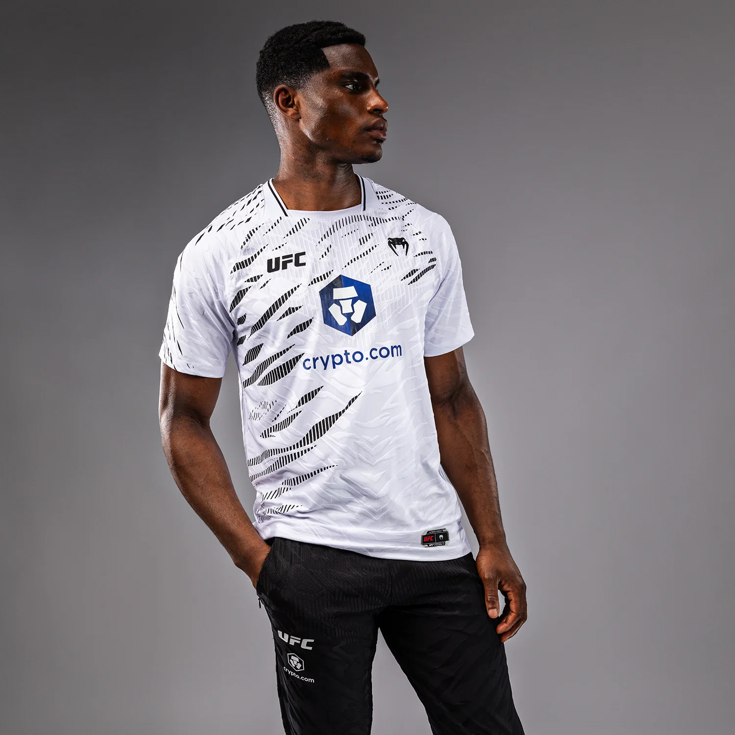 UFC Fusion by Venum Authentic Fight Night Men’s Walkout Jersey - White - Image 5