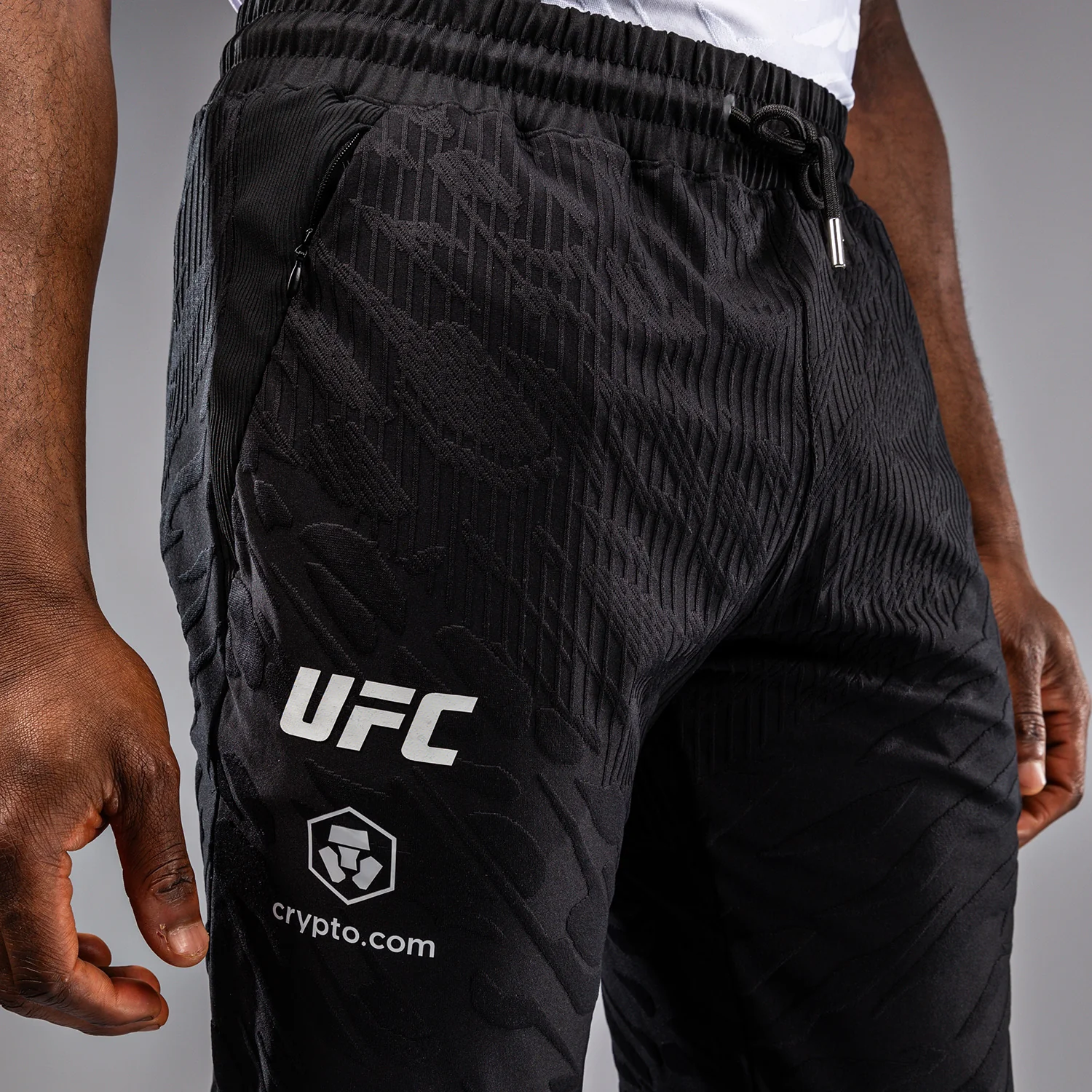 UFC Fusion by Venum Authentic Fight Night Men’s Walkout Pant - Black - Image 6