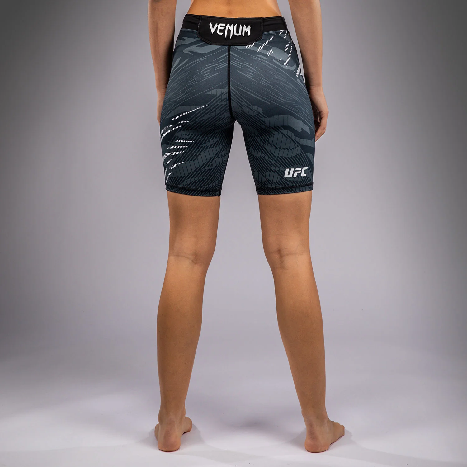 UFC Fusion by Venum Authentic Fight Night Women’s Vale Tudo Short - Long Fit - Black - Image 2