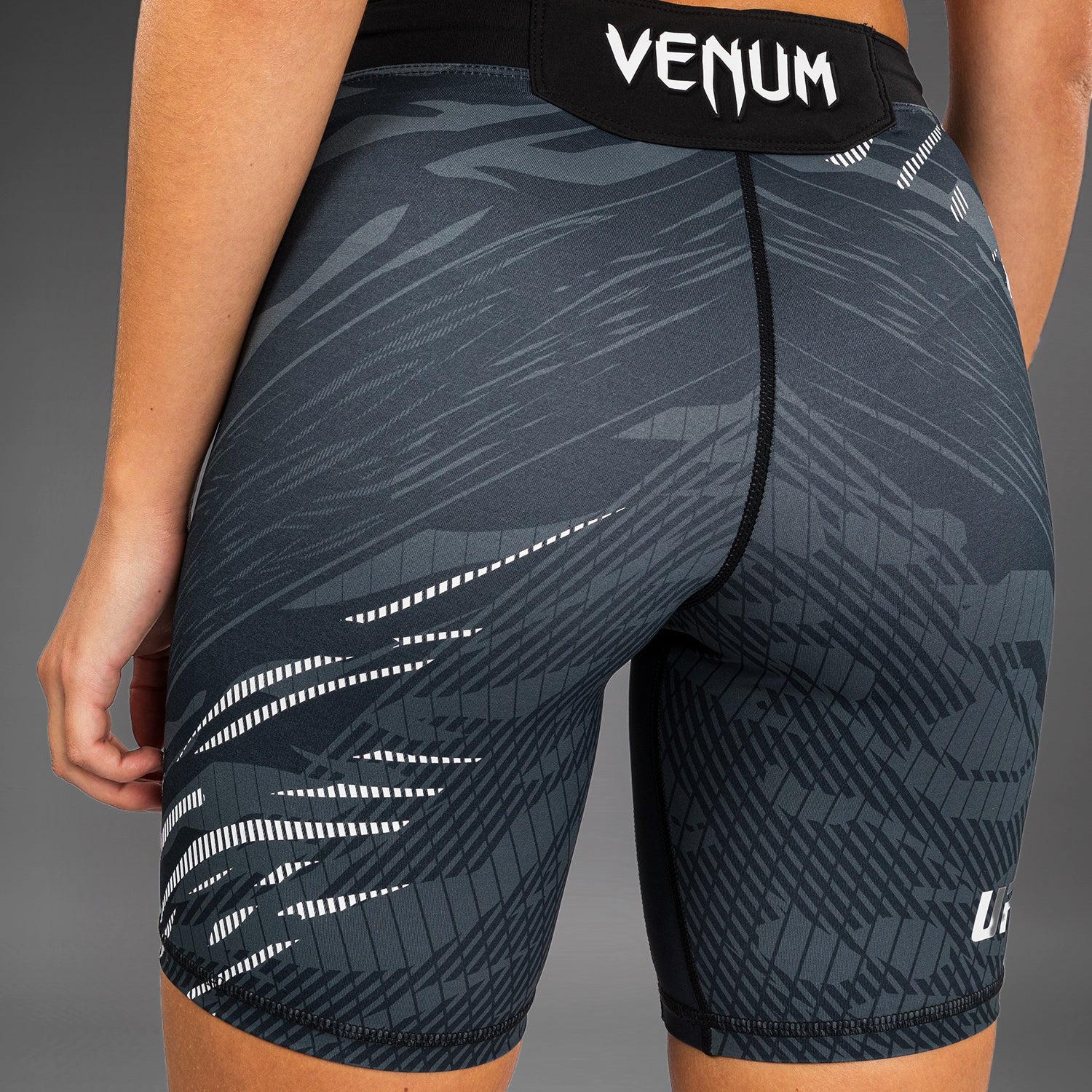 UFC Fusion by Venum Authentic Fight Night Women’s Vale Tudo Short - Long Fit - Black - Image 6