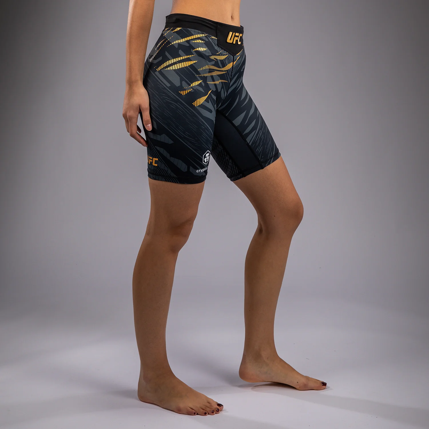 UFC Fusion by Venum Authentic Fight Night Women’s Vale Tudo Short - Long Fit - Champion - Image 3