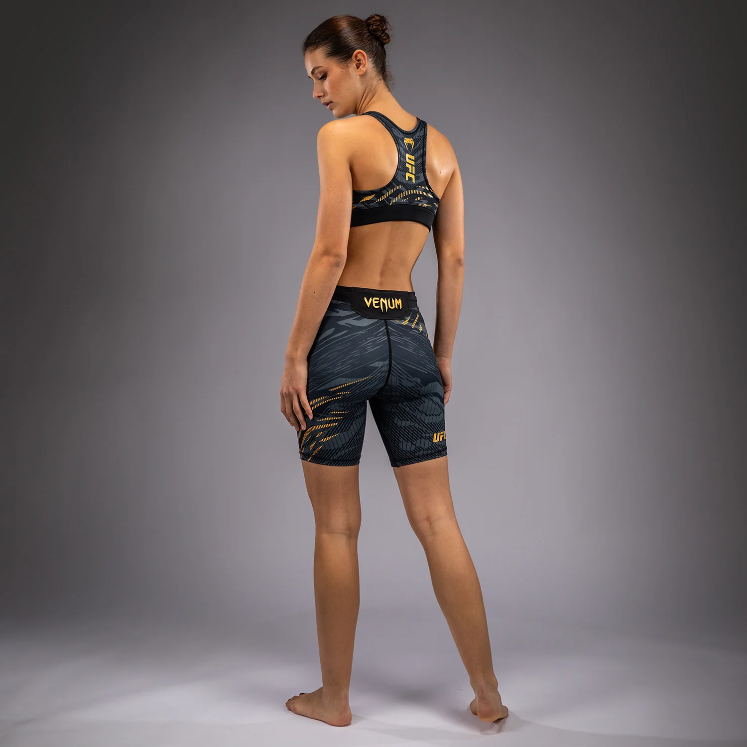 UFC Fusion by Venum Authentic Fight Night Women’s Vale Tudo Short - Long Fit - Champion - Image 4