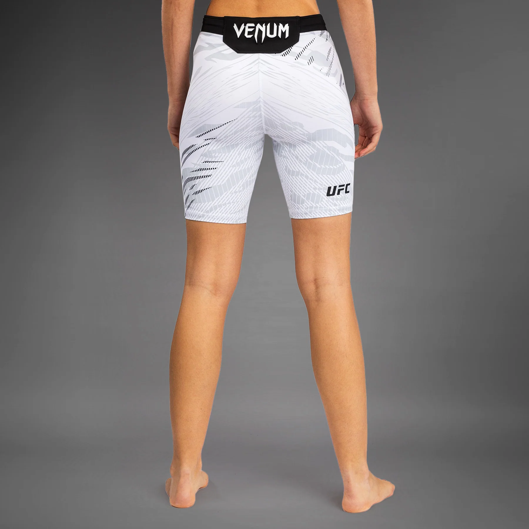 UFC Fusion by Venum Authentic Fight Night Women’s Vale Tudo Short - Long Fit - White - Image 2
