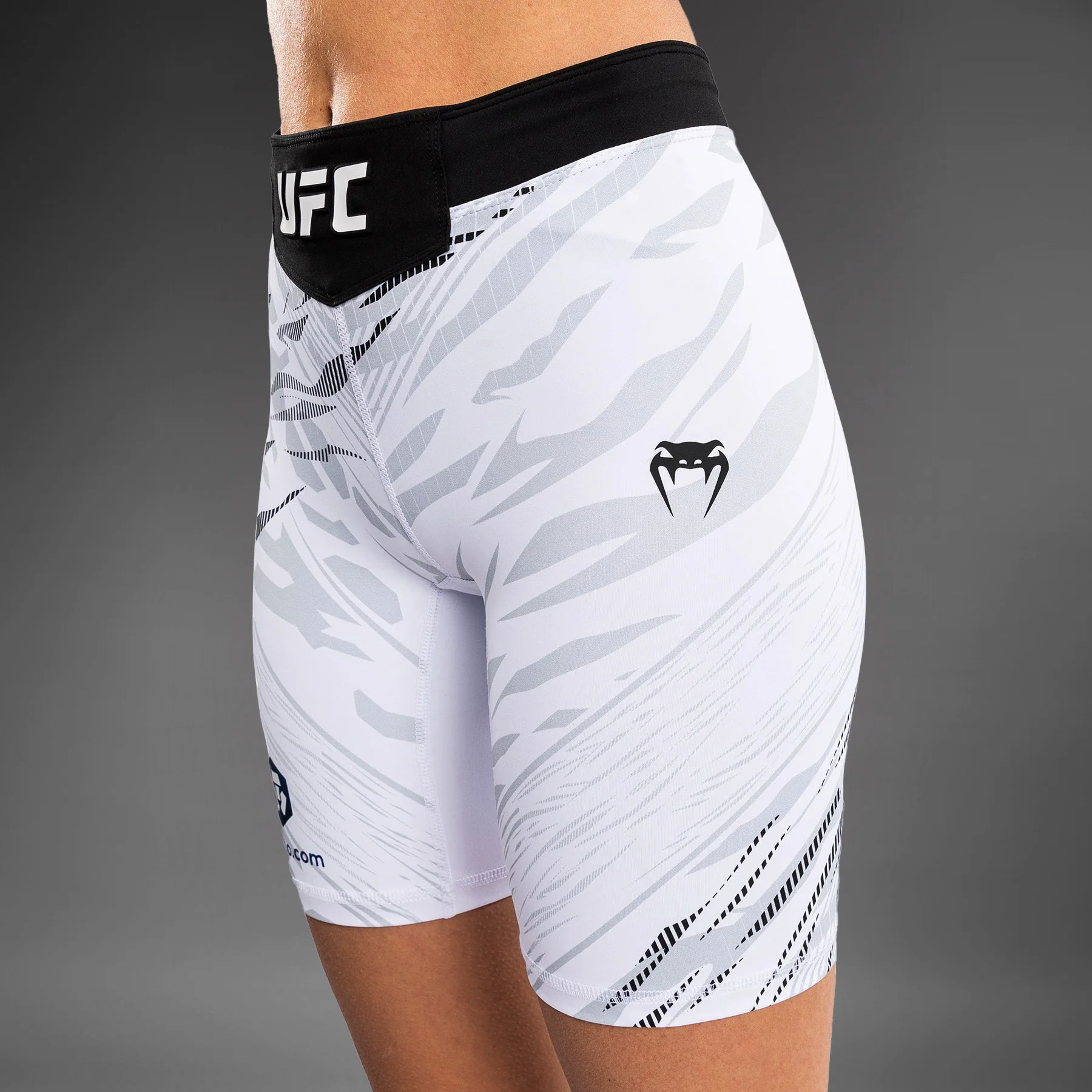 UFC Fusion by Venum Authentic Fight Night Women’s Vale Tudo Short - Long Fit - White - Image 6