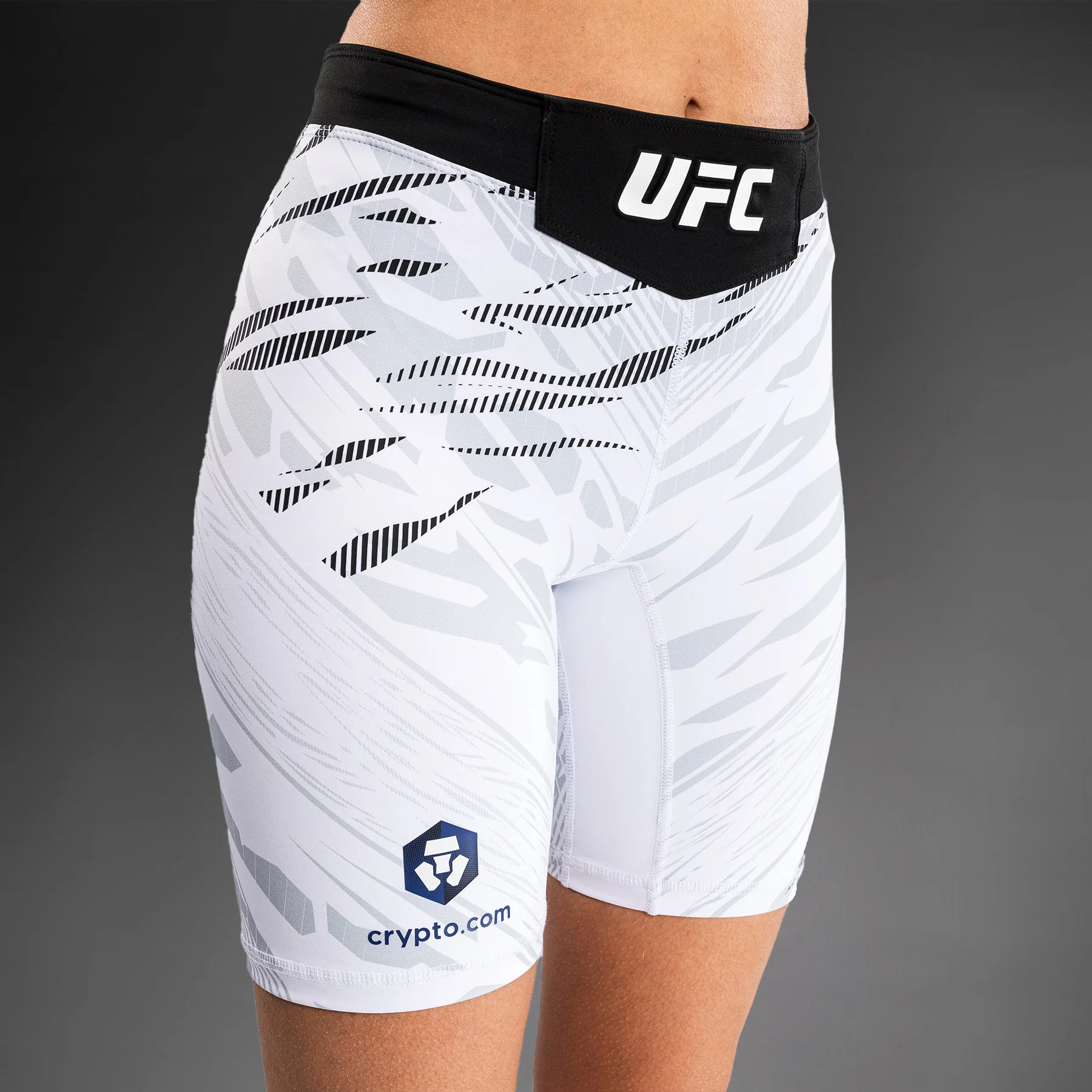 UFC Fusion by Venum Authentic Fight Night Women’s Vale Tudo Short - Long Fit - White - Image 8