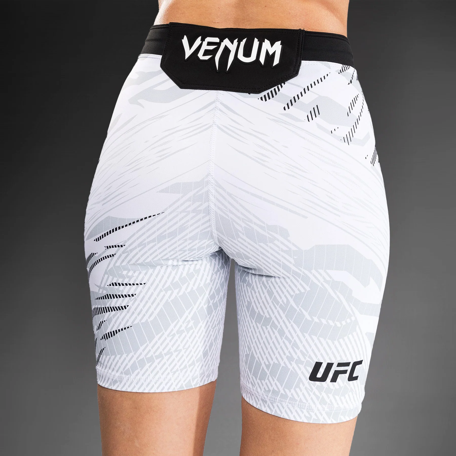 UFC Fusion by Venum Authentic Fight Night Women’s Vale Tudo Short - Long Fit - White - Image 9