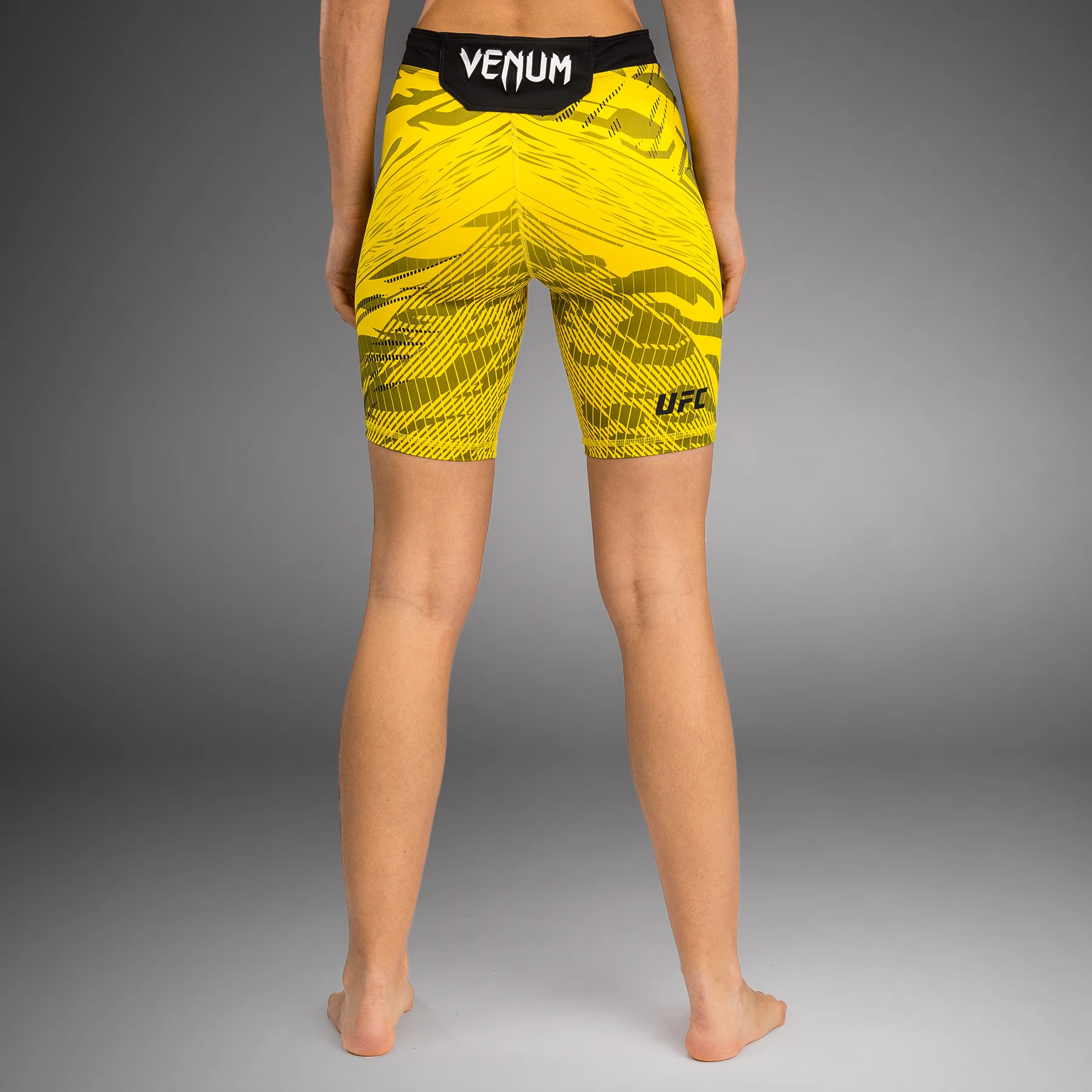UFC Fusion by Venum Authentic Fight Night Women’s Vale Tudo Short - Long Fit - Yellow - Image 2