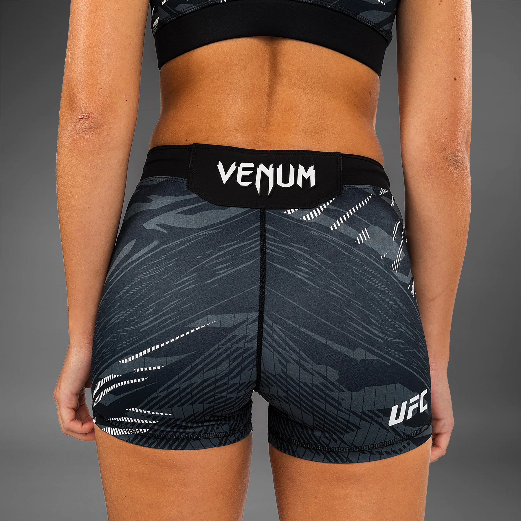 UFC Fusion by Venum Authentic Fight Night Women’s Vale Tudo Short - Short Fit - Black - Image 5