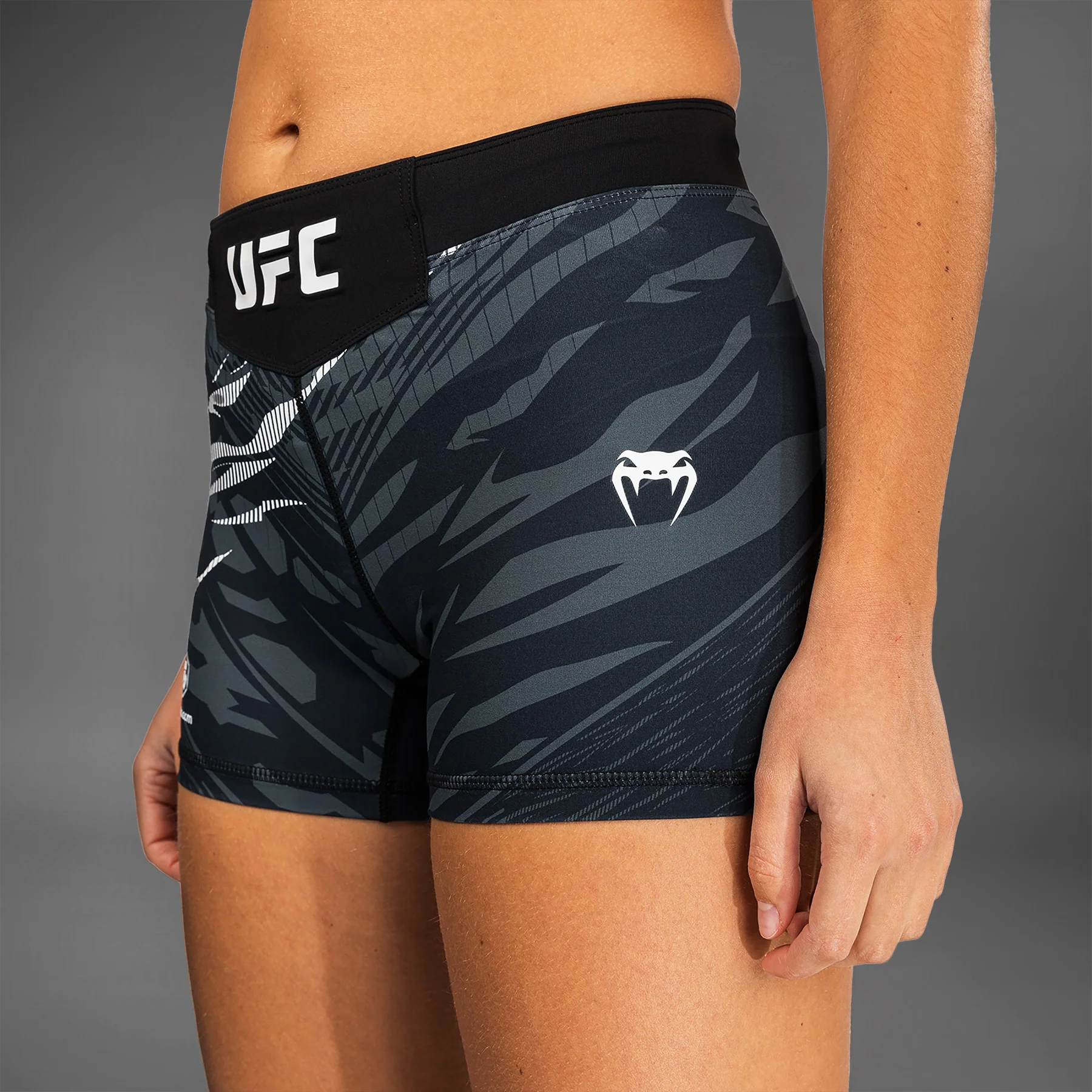 UFC Fusion by Venum Authentic Fight Night Women’s Vale Tudo Short - Short Fit - Black - Image 7