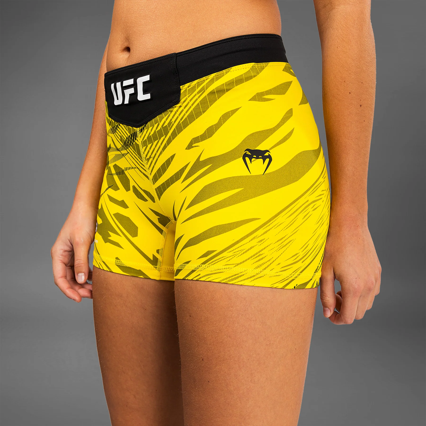 UFC Fusion by Venum Authentic Fight Night Women’s Vale Tudo Short - Short Fit - Yellow - Image 4