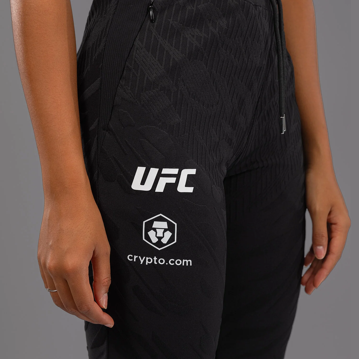 UFC Fusion by Venum Authentic Fight Night Women’s Walkout Pant - Black - Image 6