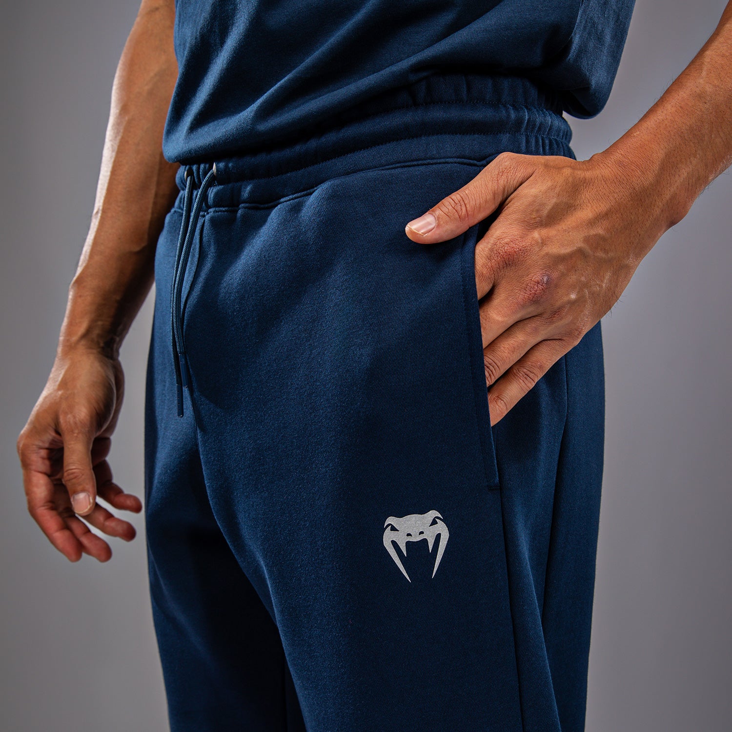 UFC Fusion by Venum Fight Week Men’s Cotton Pant - Solid Oceanic Blue - Image 5