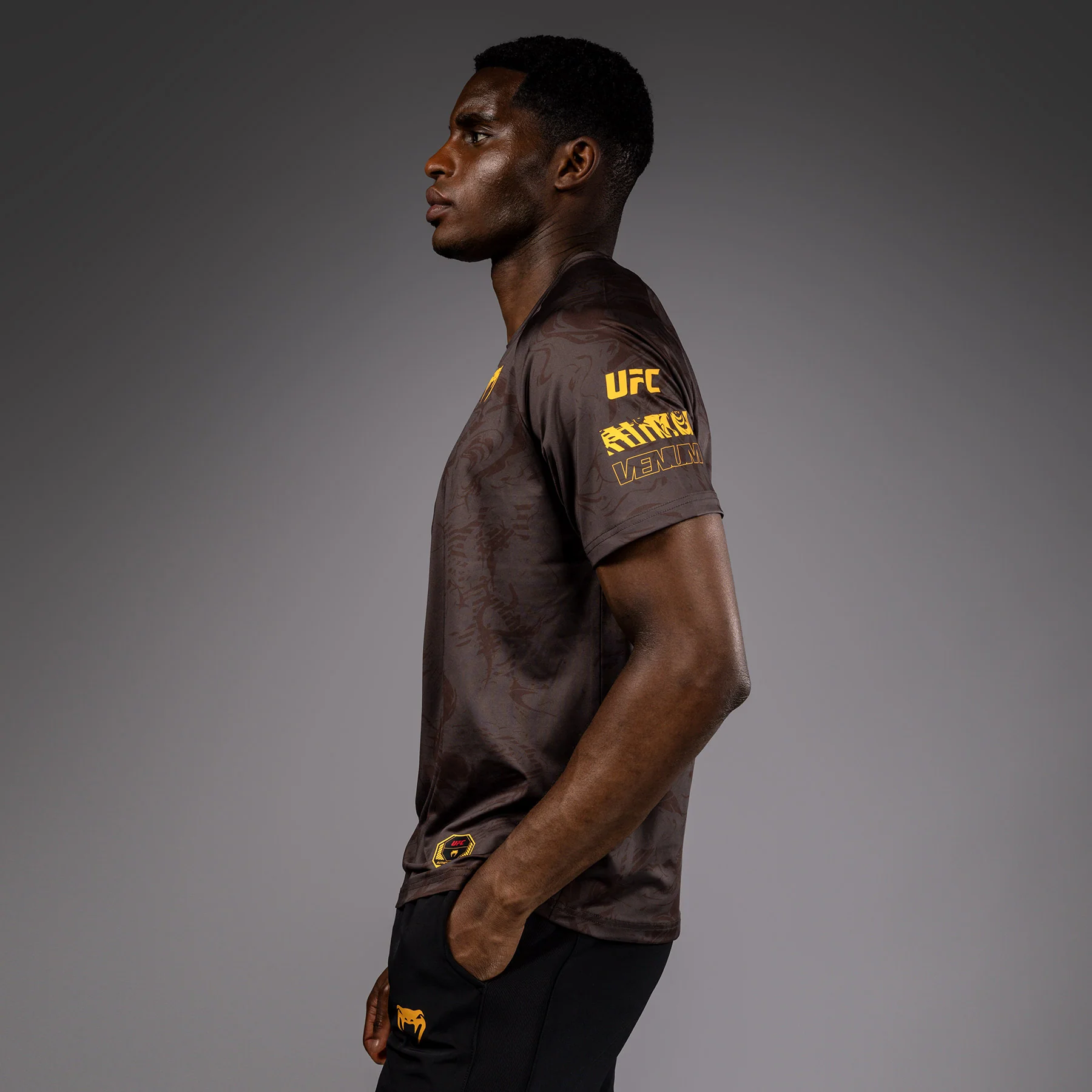 UFC Fusion by Venum Fight Week Men’s Dry-Tech T-Shirt - Earthen Brown - Image 5