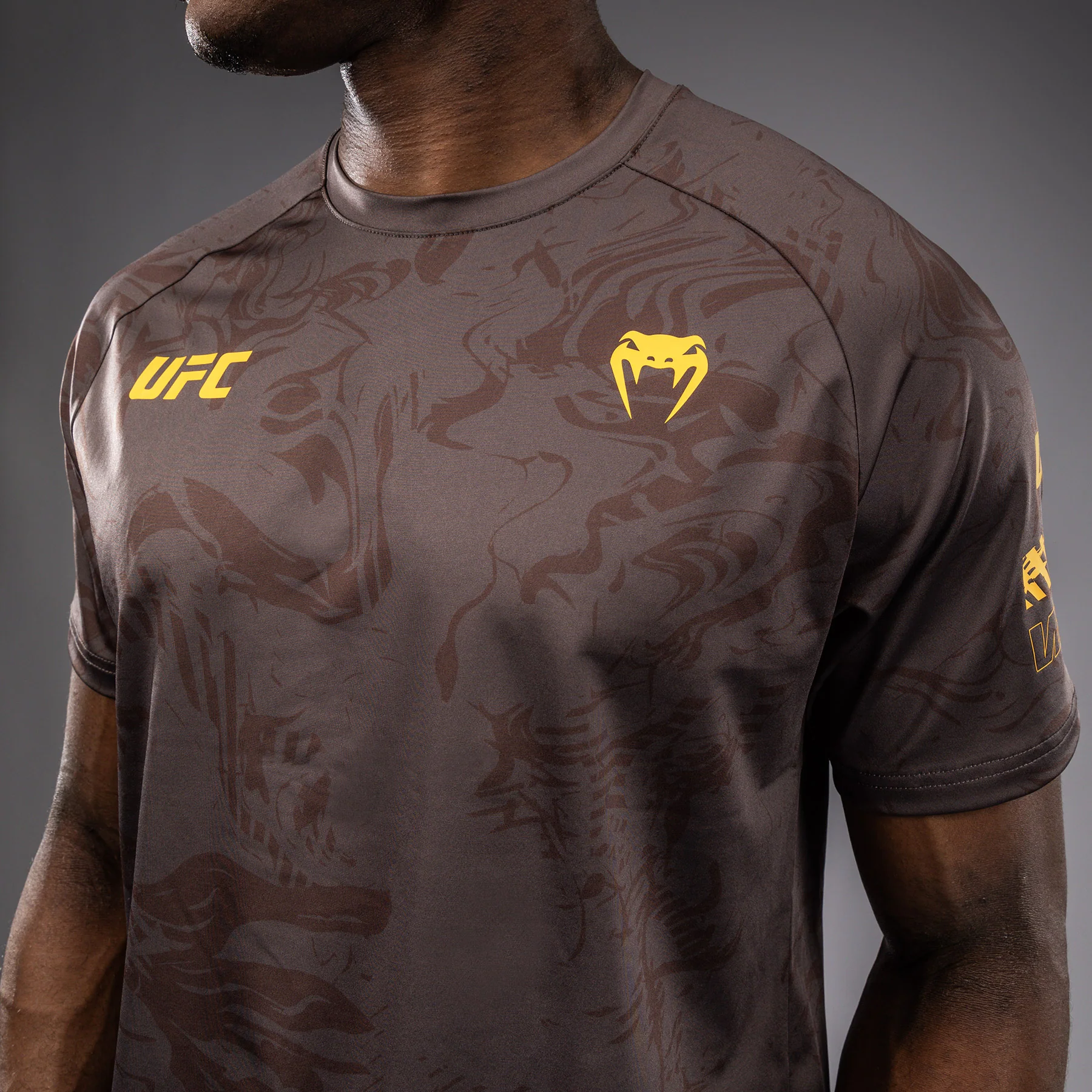 UFC Fusion by Venum Fight Week Men’s Dry-Tech T-Shirt - Earthen Brown - Image 8