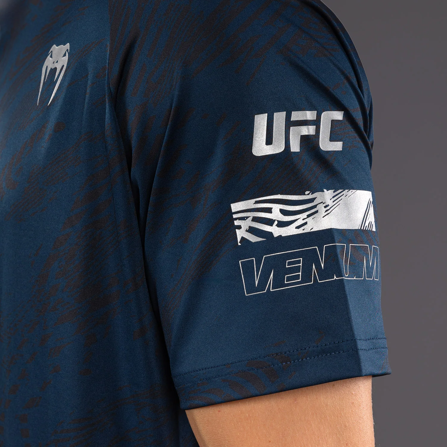UFC Fusion by Venum Fight Week Men’s Dry-Tech T-Shirt - Oceanic Blue - Image 4
