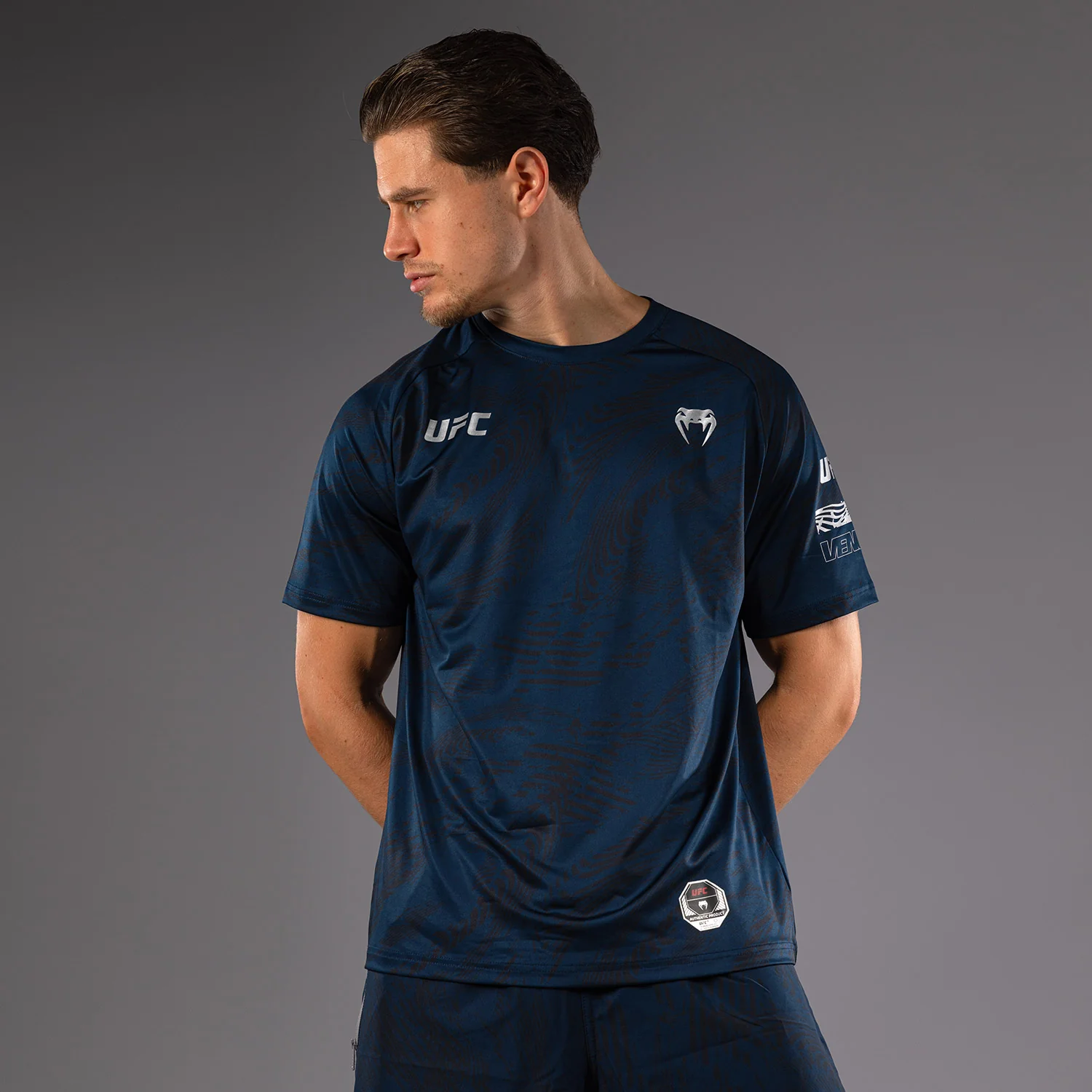 UFC Fusion by Venum Fight Week Men’s Dry-Tech T-Shirt - Oceanic Blue - Image 7