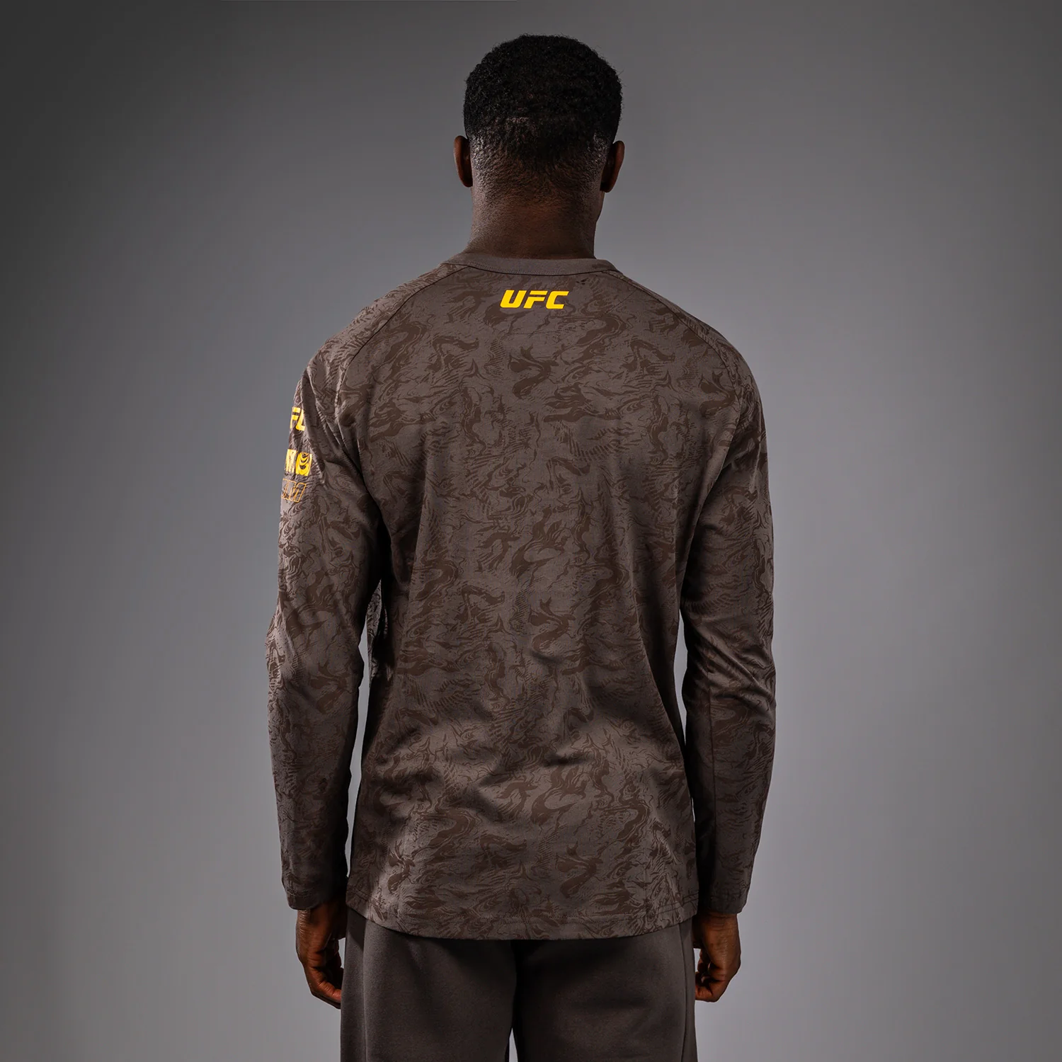 UFC Fusion by Venum Fight Week Men’s Long Sleeve T-Shirt - Earthen Brown - Image 4