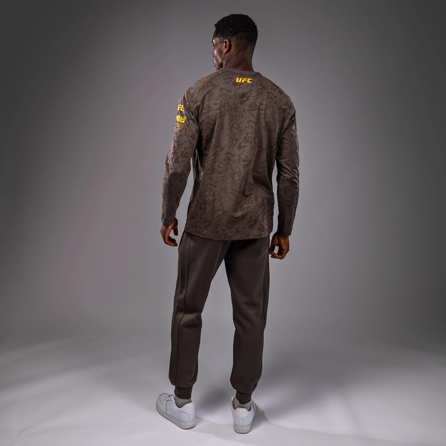 UFC Fusion by Venum Fight Week Men’s Long Sleeve T-Shirt - Earthen Brown - Image 5