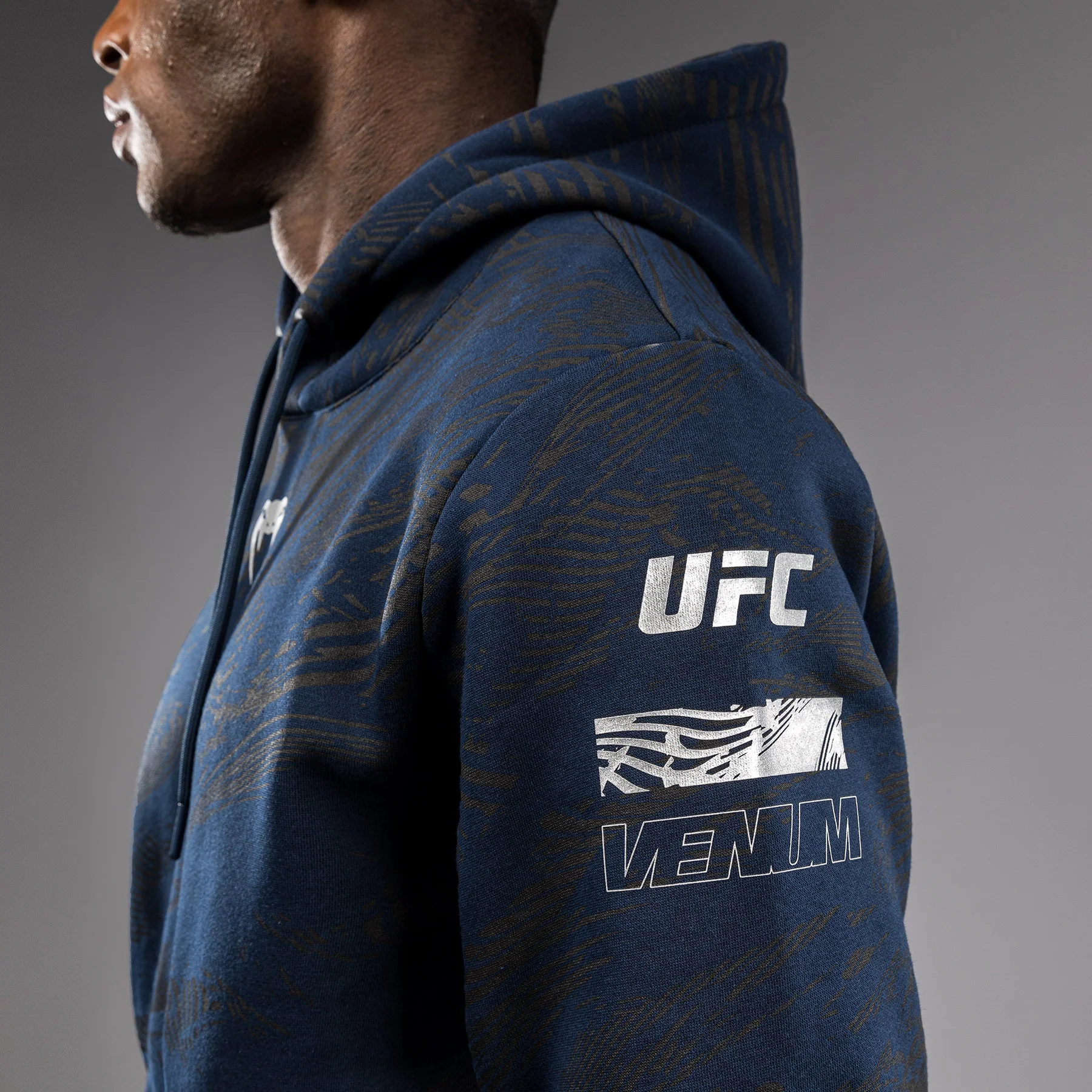 UFC Fusion by Venum Fight Week Men’s Pullover Hoodie - Oceanic Blue - Image 11