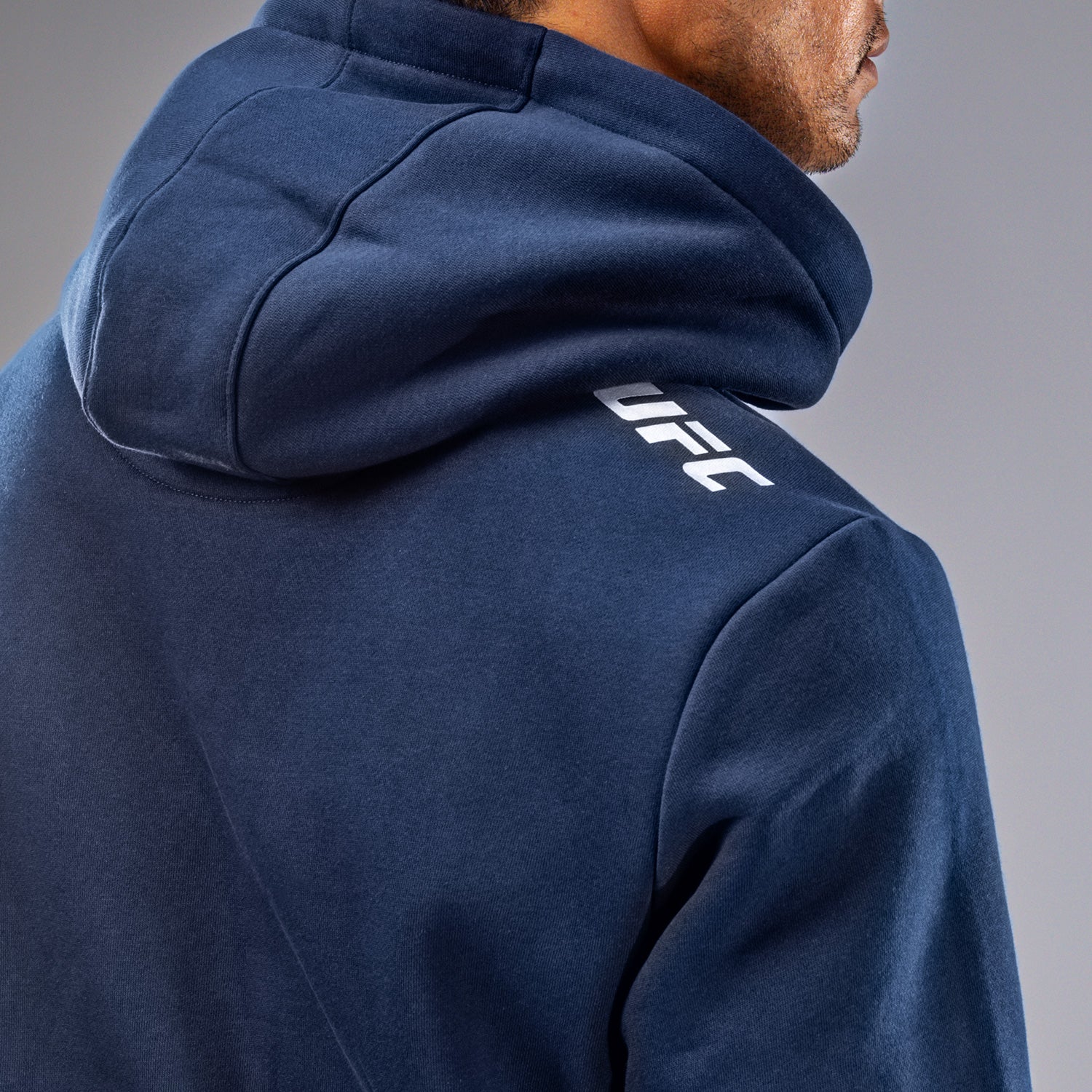 UFC Fusion by Venum Fight Week Men’s Pullover Hoodie - Solid Oceanic Blue - Image 7