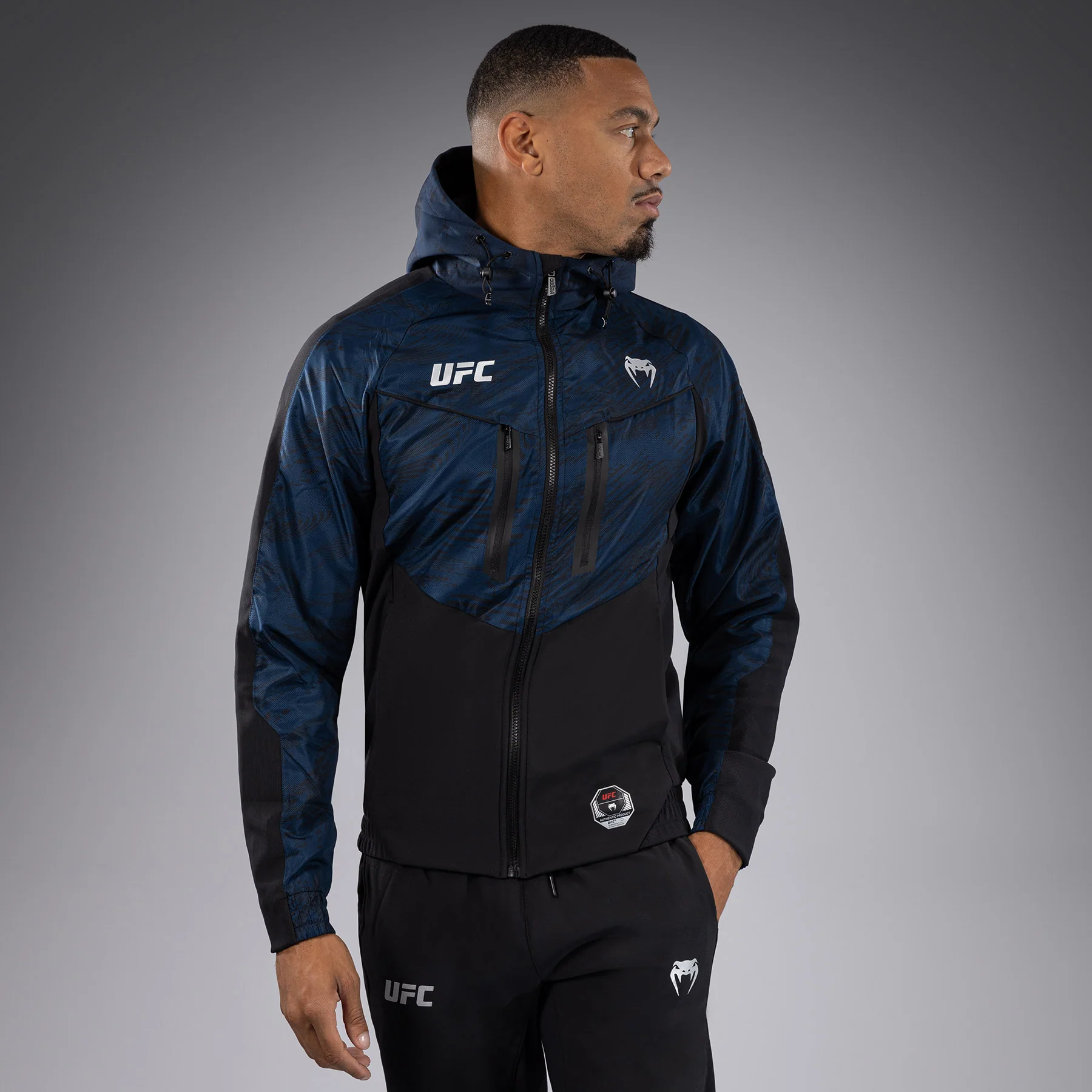 UFC Fusion by Venum Fight Week Men’s Zip Hoodie - Oceanic Blue