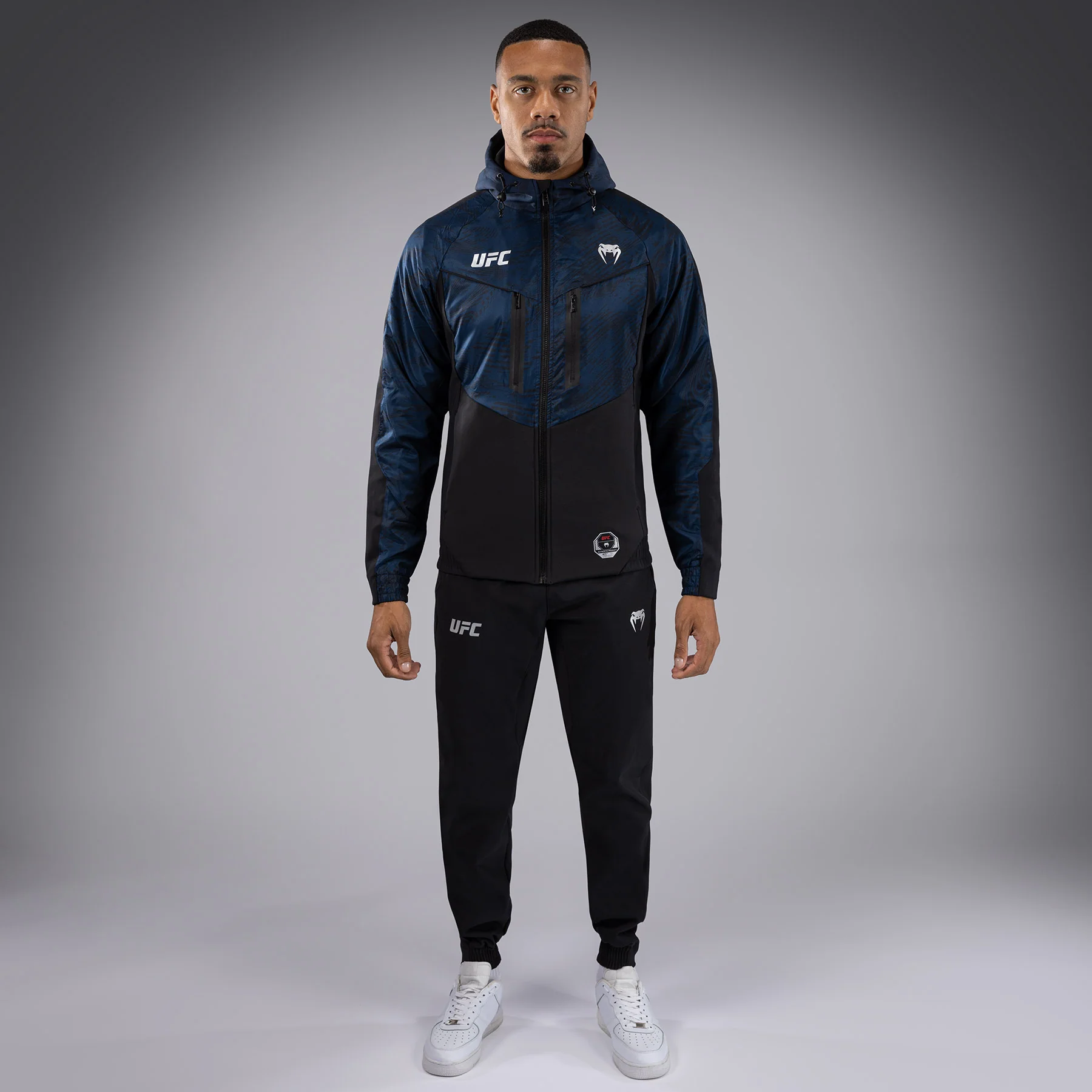 UFC Fusion by Venum Fight Week Men’s Zip Hoodie - Oceanic Blue - Image 4