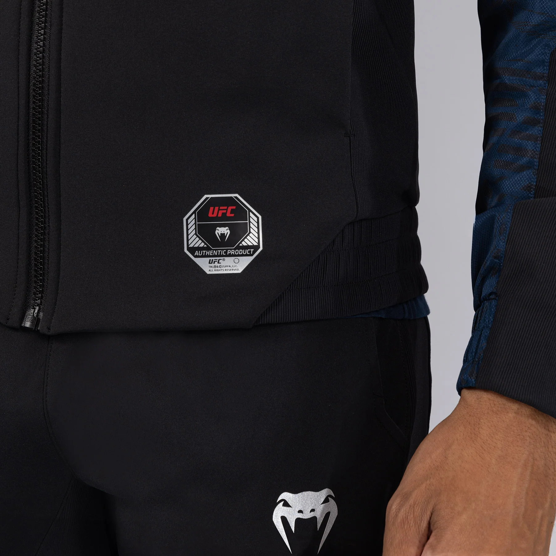 UFC Fusion by Venum Fight Week Men’s Zip Hoodie - Oceanic Blue - Image 6