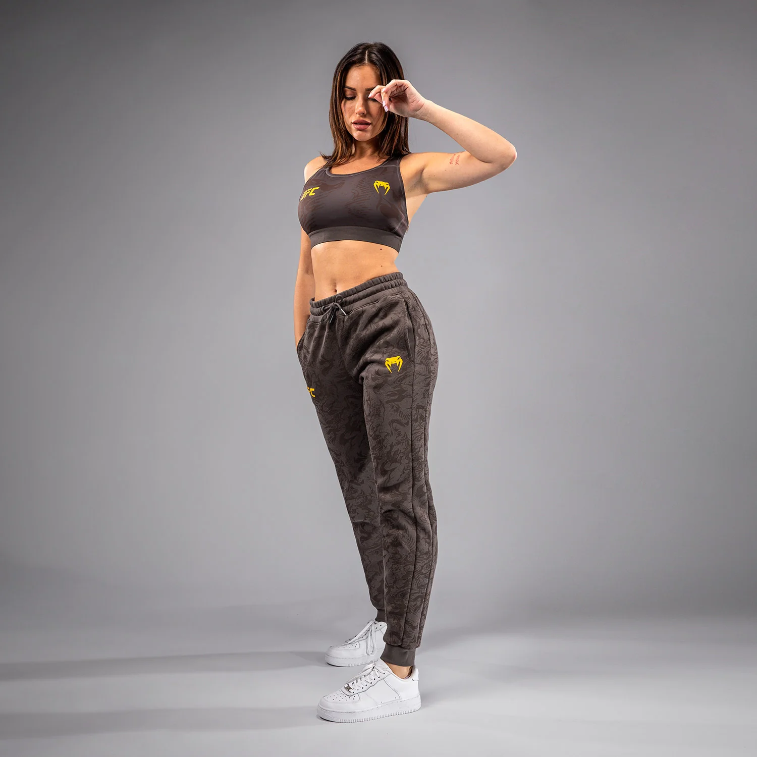 UFC Fusion by Venum Fight Week Women’s Cotton Pant - Earthen Brown - Image 2