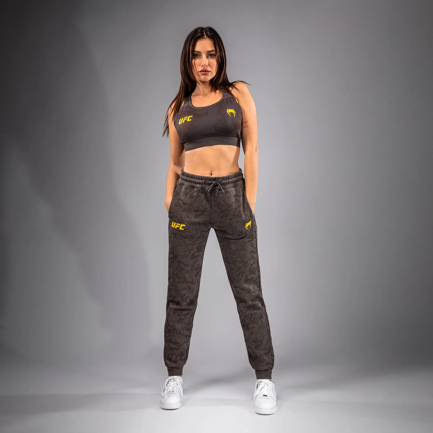 UFC Fusion by Venum Fight Week Women’s Cotton Pant - Earthen Brown - Image 4
