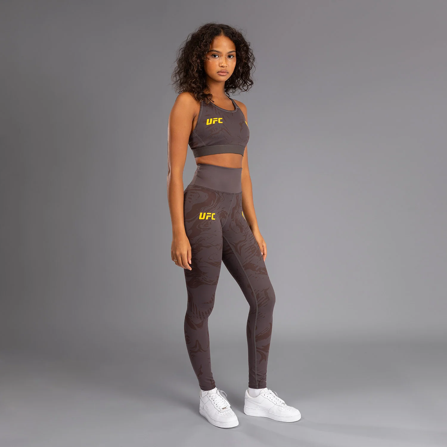 UFC Fusion by Venum Fight Week Women’s Performance Tight - Earthen Brown - Image 3
