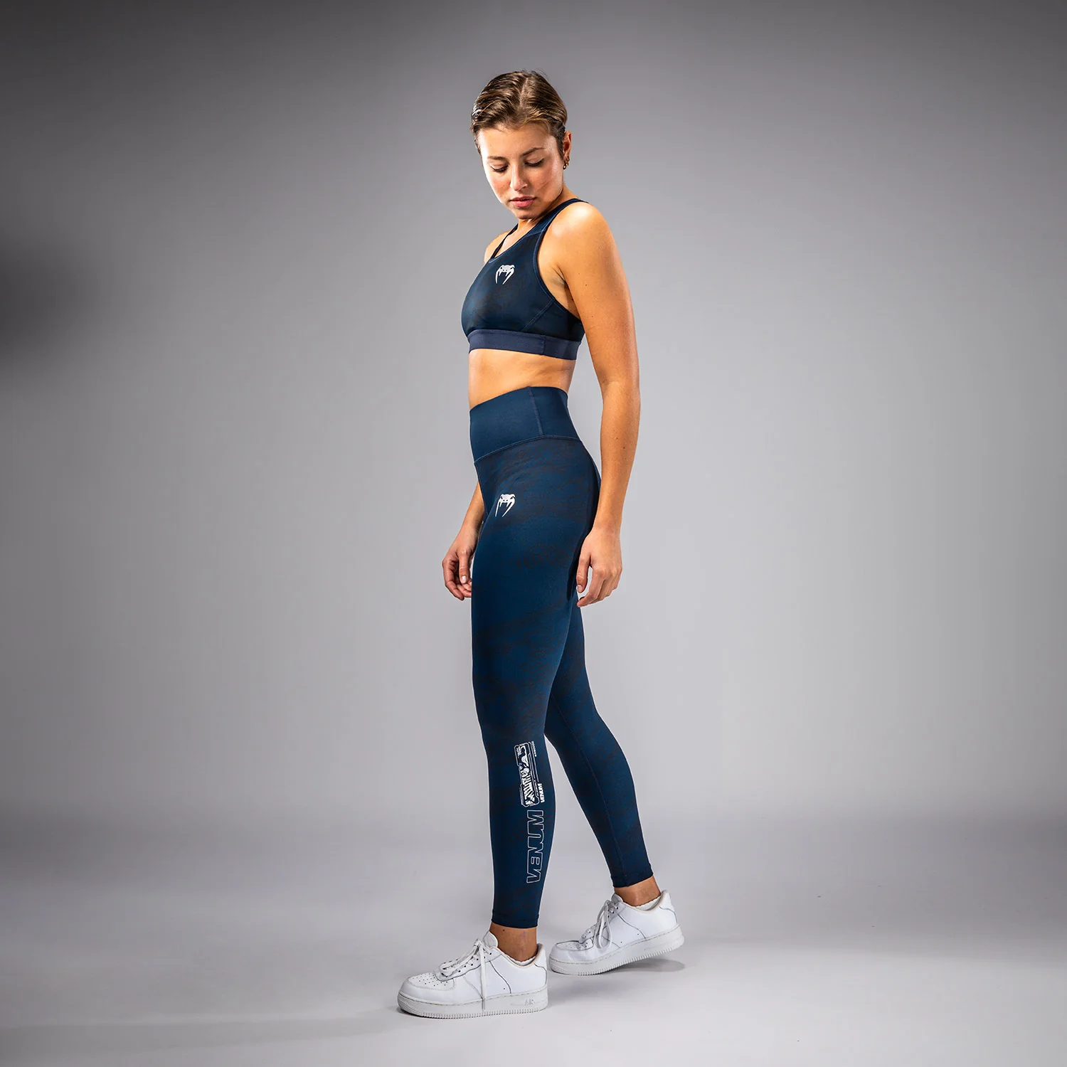 UFC Fusion by Venum Fight Week Women’s Performance Tight - Oceanic Blue - Image 4