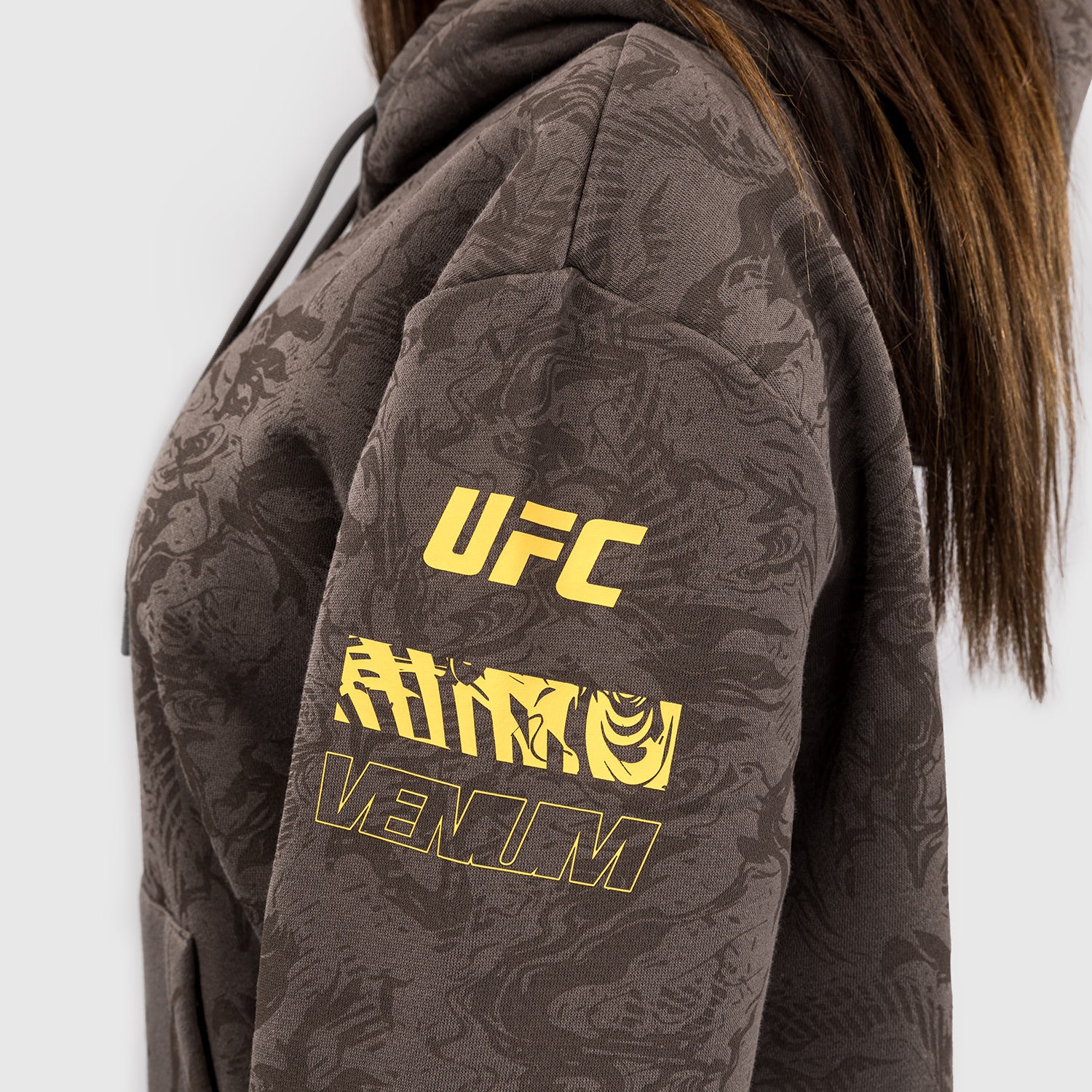 UFC Fusion by Venum Fight Week Women’s Pullover Hoodie - Earthen Brown - Image 6
