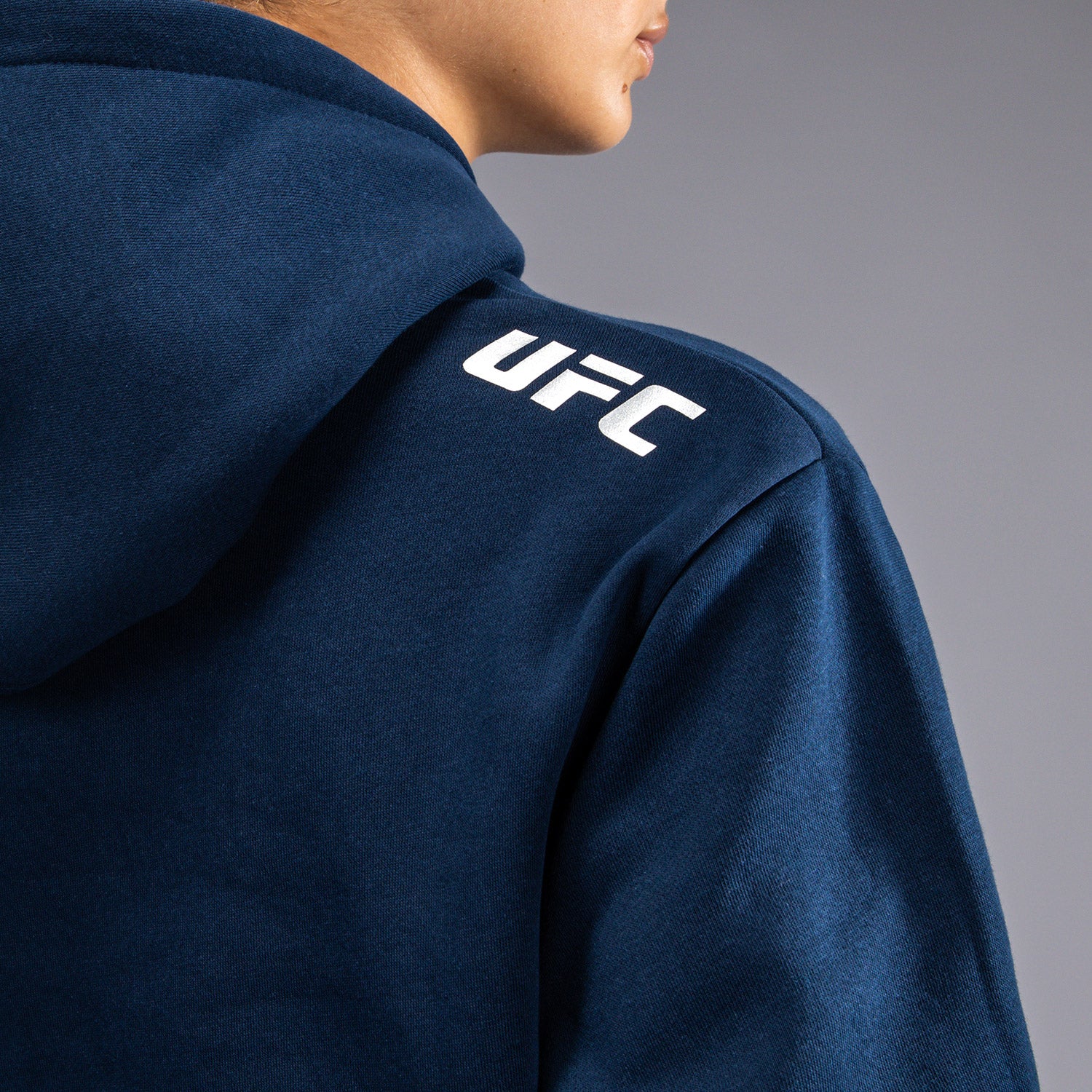 UFC Fusion by Venum Fight Week Women’s Pullover Hoodie - Solid Oceanic Blue - Image 7