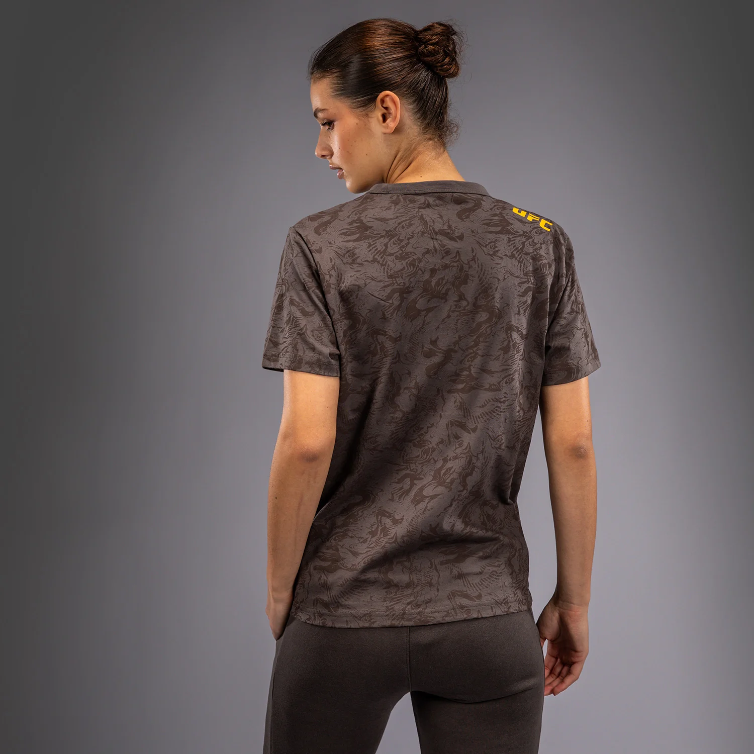 UFC Fusion by Venum Fight Week Women’s Short Sleeve Cotton T-Shirt - Earthen Brown - Image 4