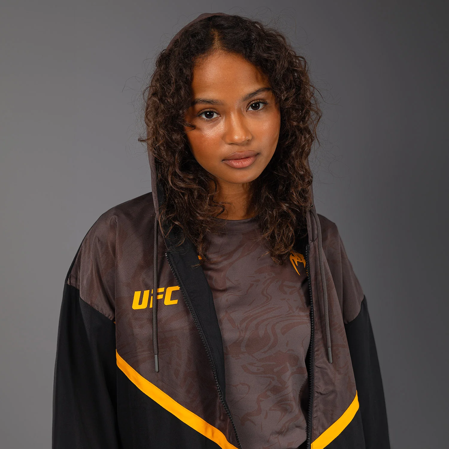 UFC Fusion by Venum Fight Week Women’s Zip Hoodie - Earthen Brown - Image 6