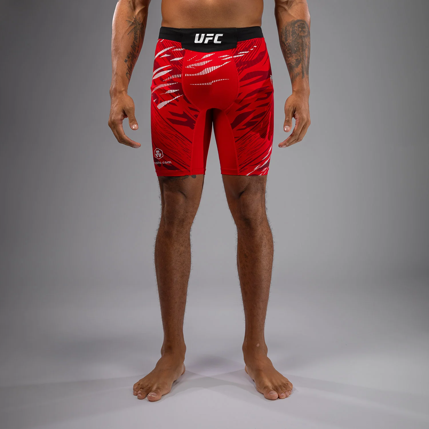 UFC Fusion by Venum Personalized Authentic Fight Night Men’s Vale Tudo Short - Red - Image 2