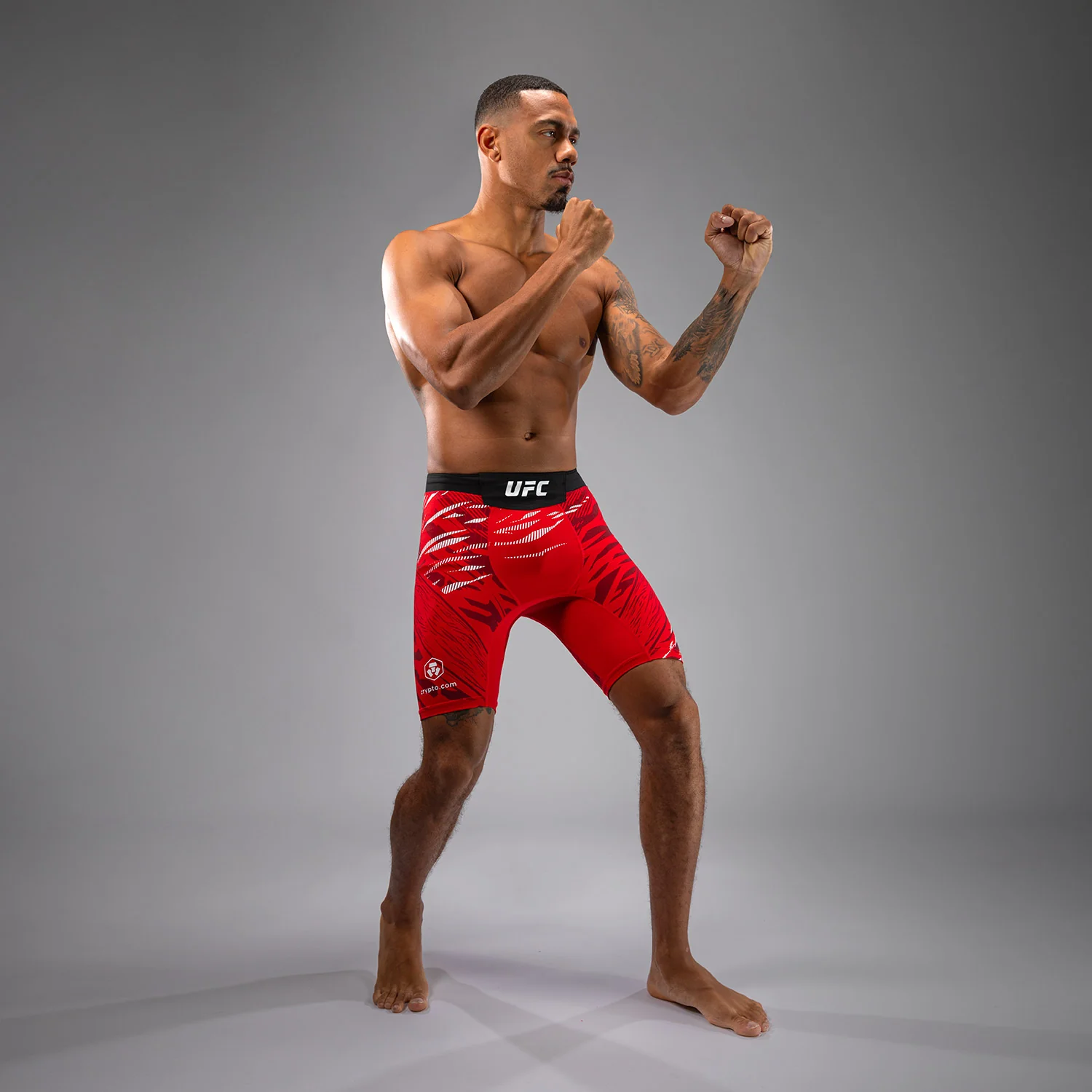 UFC Fusion by Venum Personalized Authentic Fight Night Men’s Vale Tudo Short - Red - Image 5