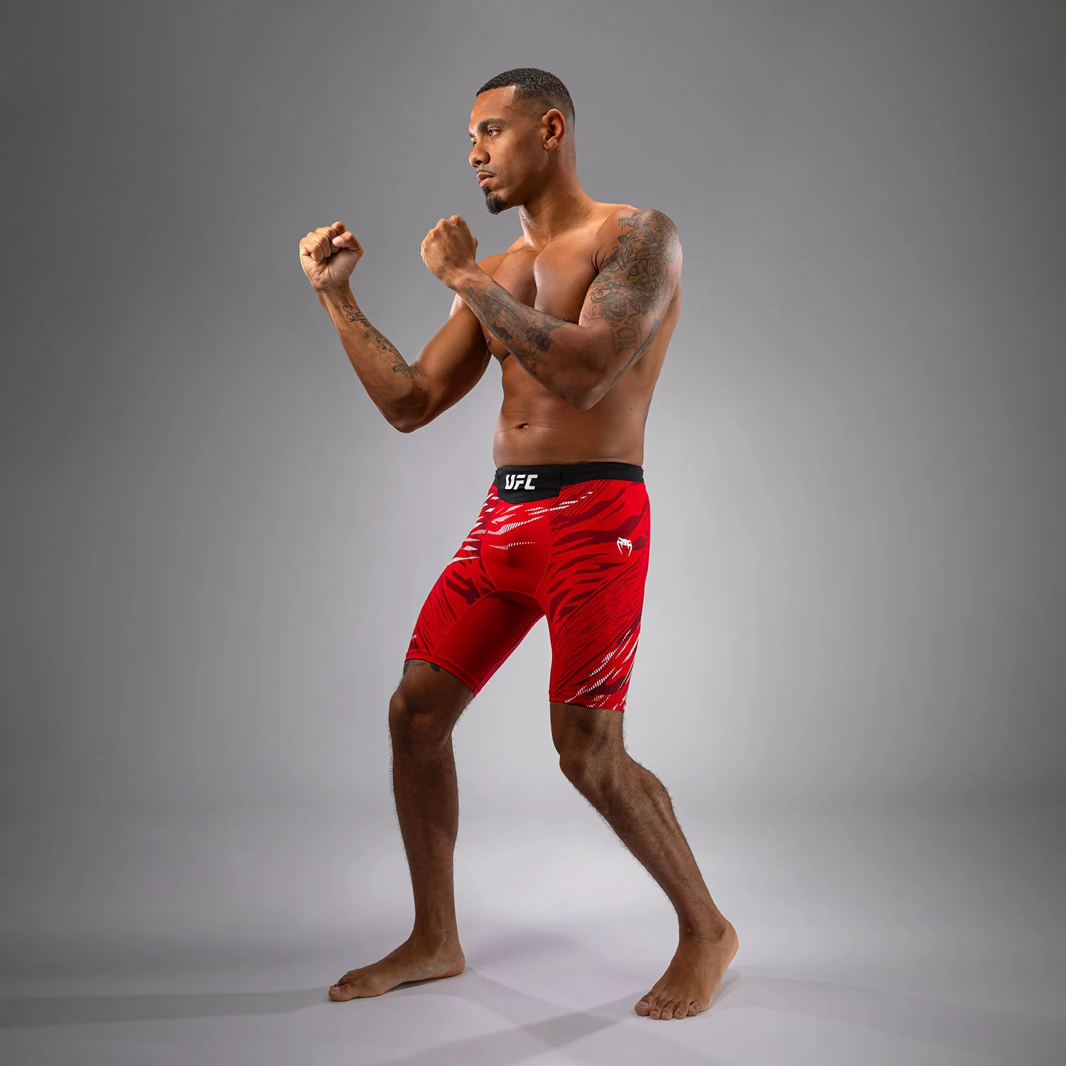 UFC Fusion by Venum Personalized Authentic Fight Night Men’s Vale Tudo Short - Red - Image 6