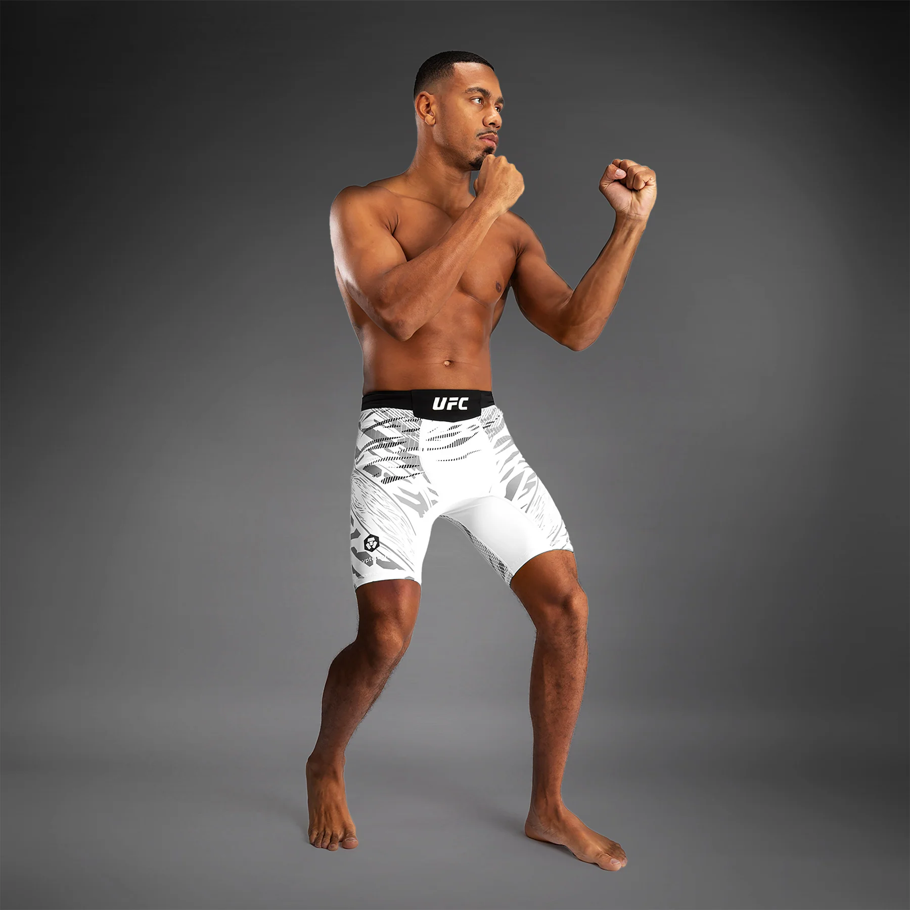 UFC Fusion by Venum Personalized Authentic Fight Night Men’s Vale Tudo Short - White - Image 3