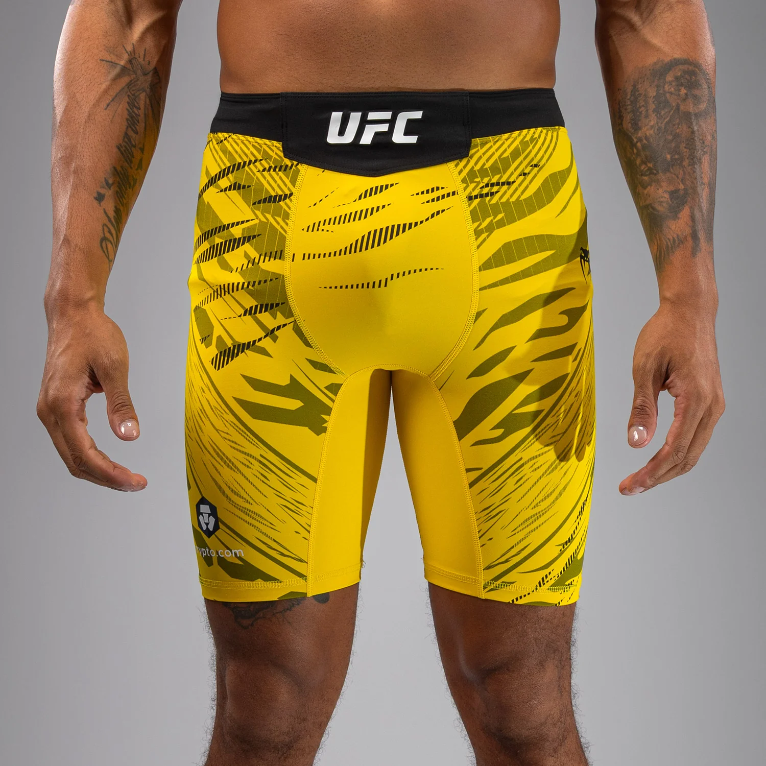 UFC Fusion by Venum Personalized Authentic Fight Night Men’s Vale Tudo Short - Yellow - Image 7