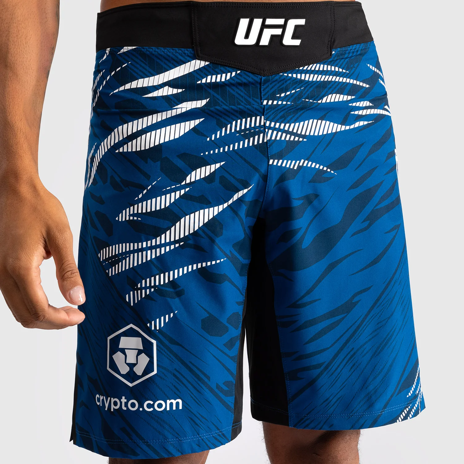 UFC Fusion by Venum Personalized Authentic Fight Night Men's Fight Short - Long Fit - Blue - Image 5
