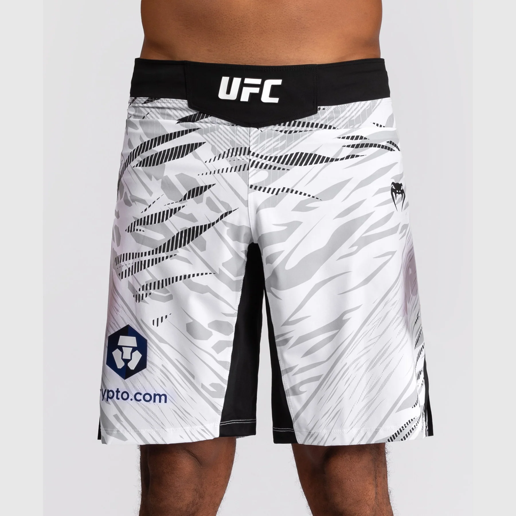 UFC Fusion by Venum Personalized Authentic Fight Night Men's Fight Short - Long Fit - White - Image 5