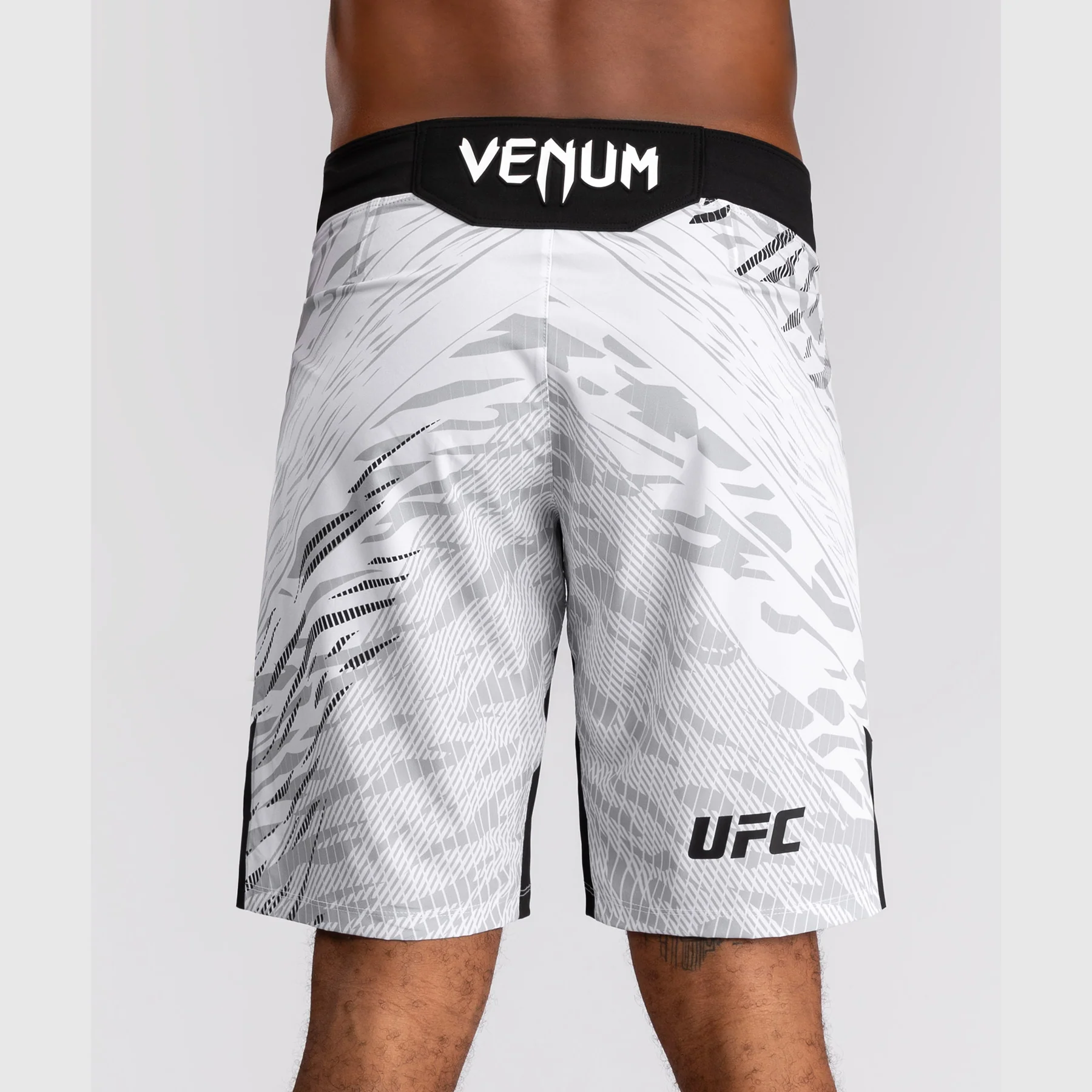 UFC Fusion by Venum Personalized Authentic Fight Night Men's Fight Short - Long Fit - White - Image 6