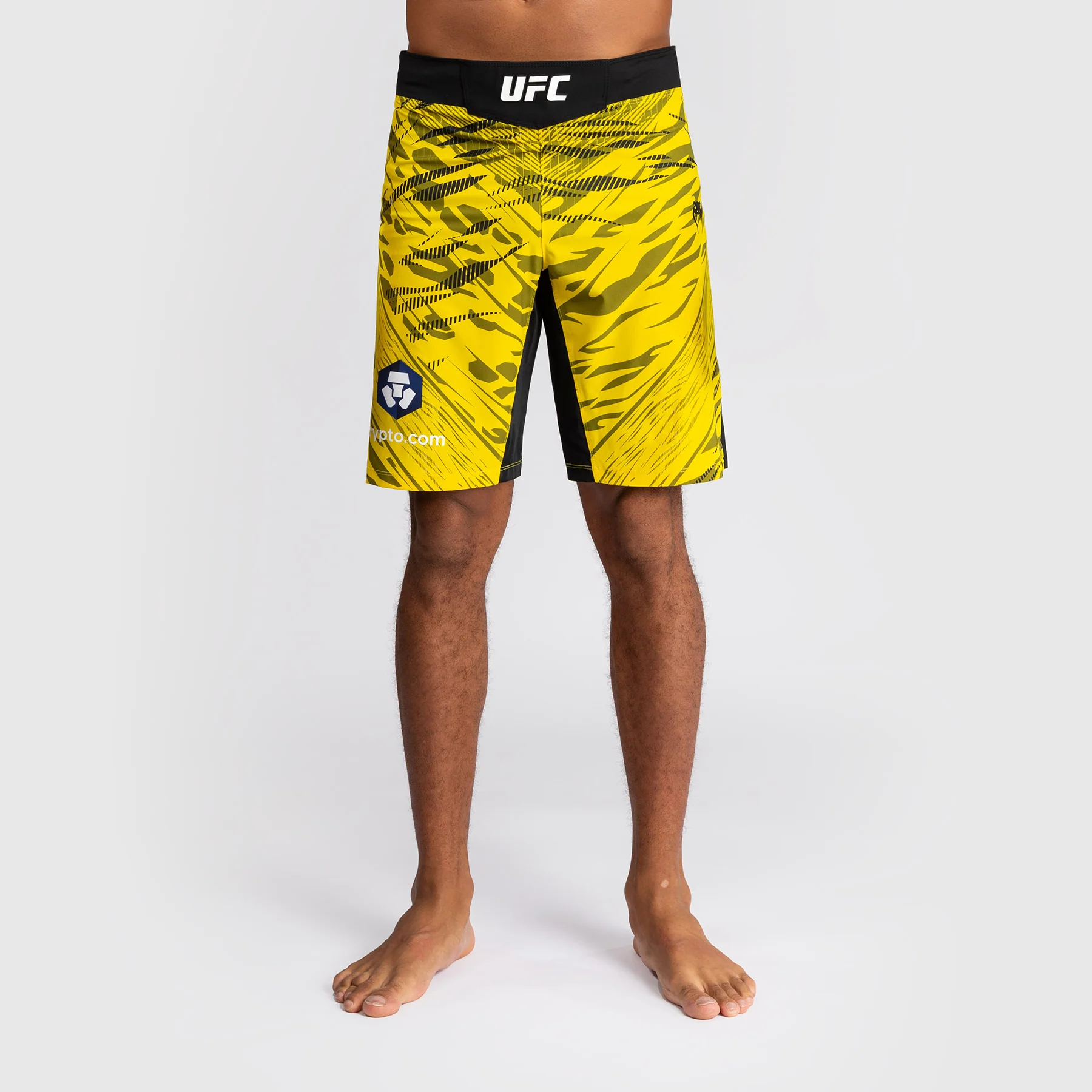 UFC Fusion by Venum Personalized Authentic Fight Night Men's Fight Short - Long Fit - Yellow - Image 2
